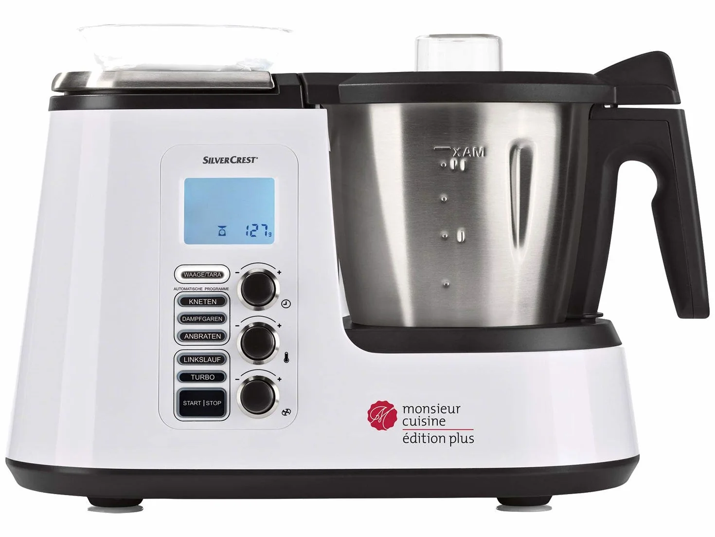 Silvercrest Monsieur Cuisine Edition Plus Dziewięć Wielofunkcyjne Zmywalne Akcesoria Czarne, Srebrne