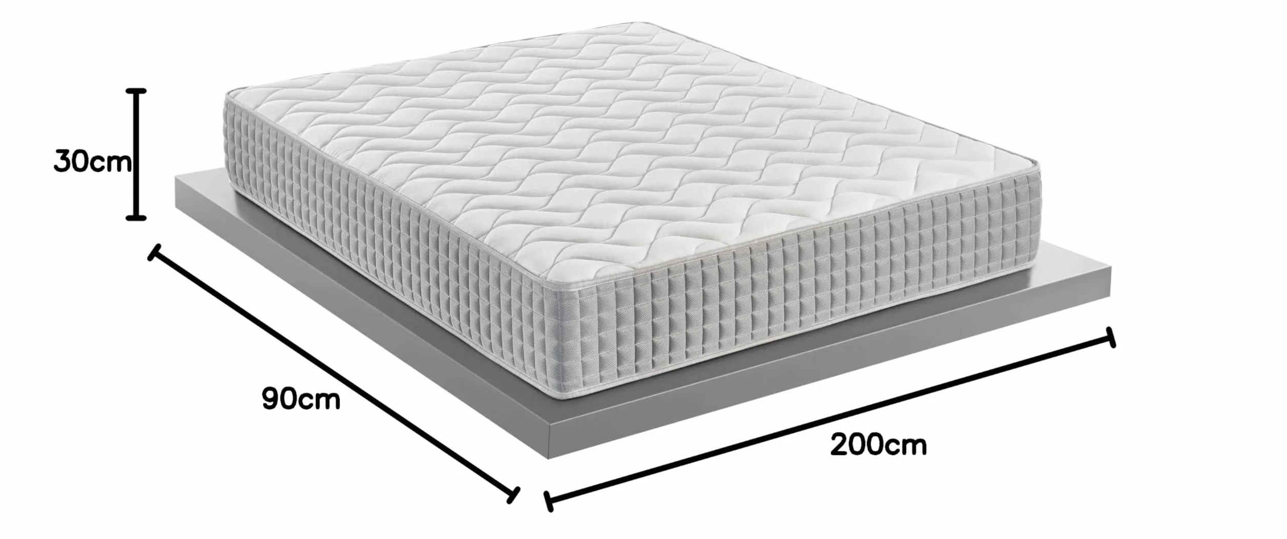 Materac Medyczny Mentor Med H4 Maxi Gel 90x200 cm 30 cm Ortopedyczny 11 Stref