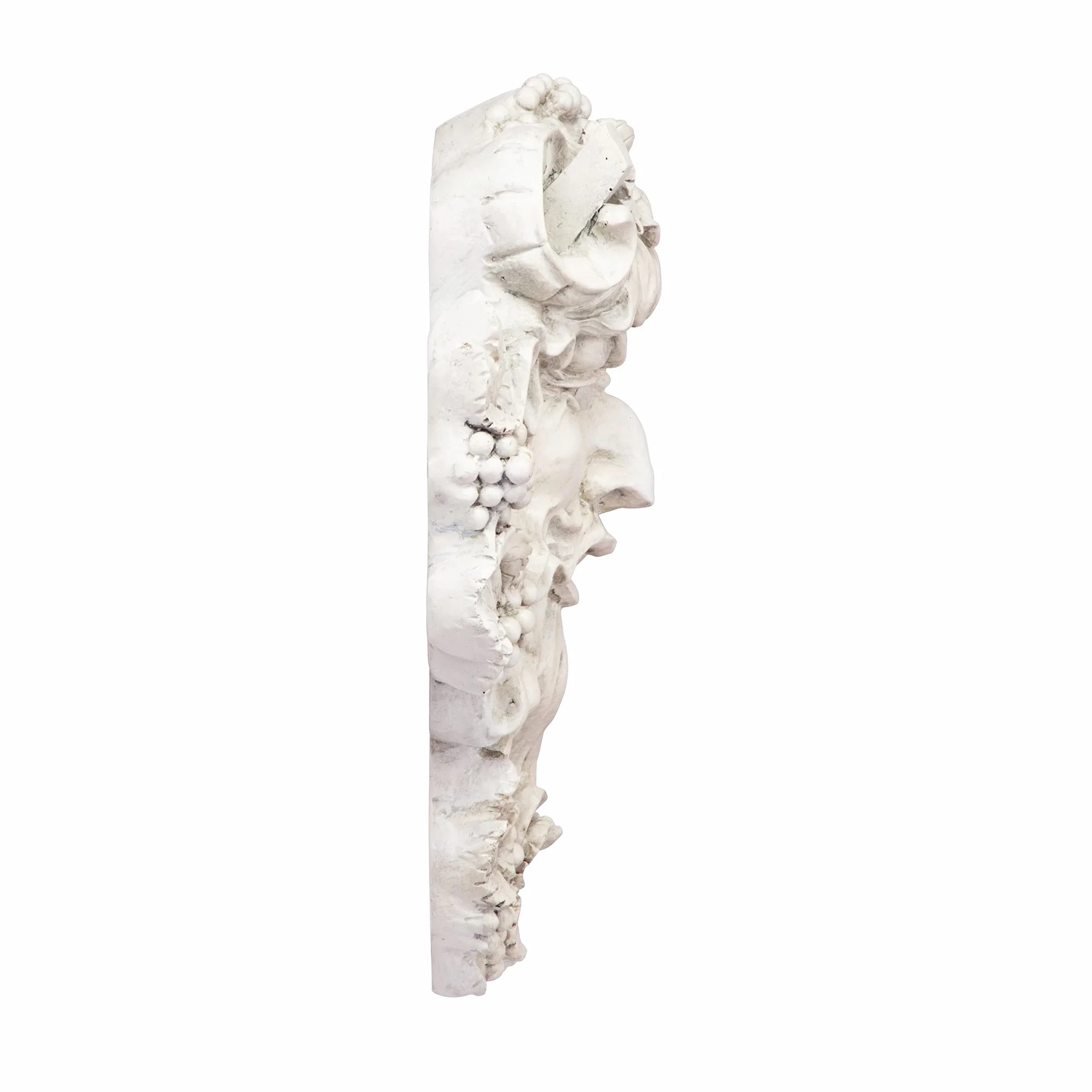 Design Toscano Bachus God of Wine Greenman rzeźba ścienna 30 cm żywica poliestrowa antyczny kamień
