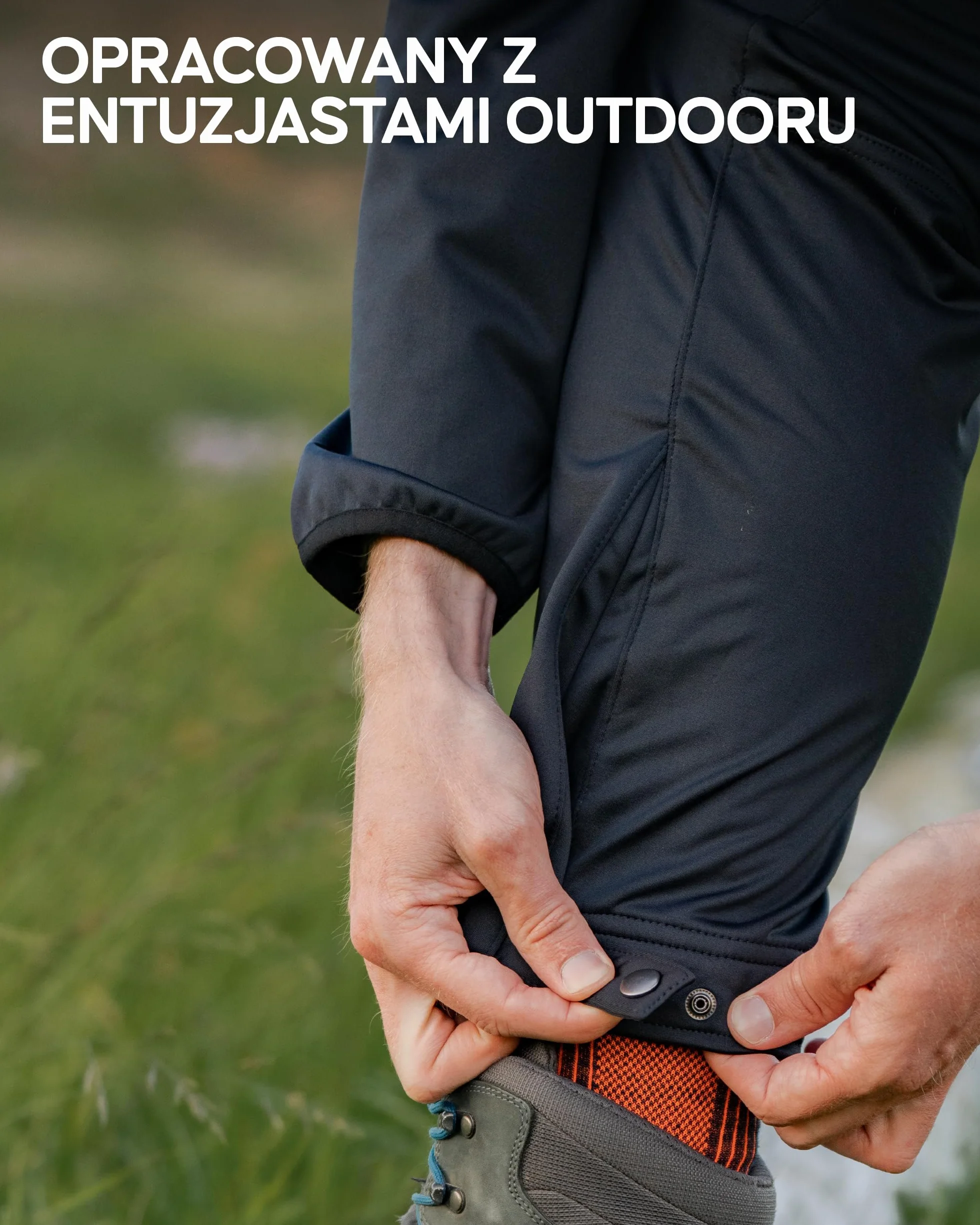 DANISH ENDURANCE Spodnie Trekkingowe Męskie, Softshell z Podszewką z Polaru, Wiatroszczelne, Wielowarstwowe, Wodoodporne, Turystyczne, Outdoorowe