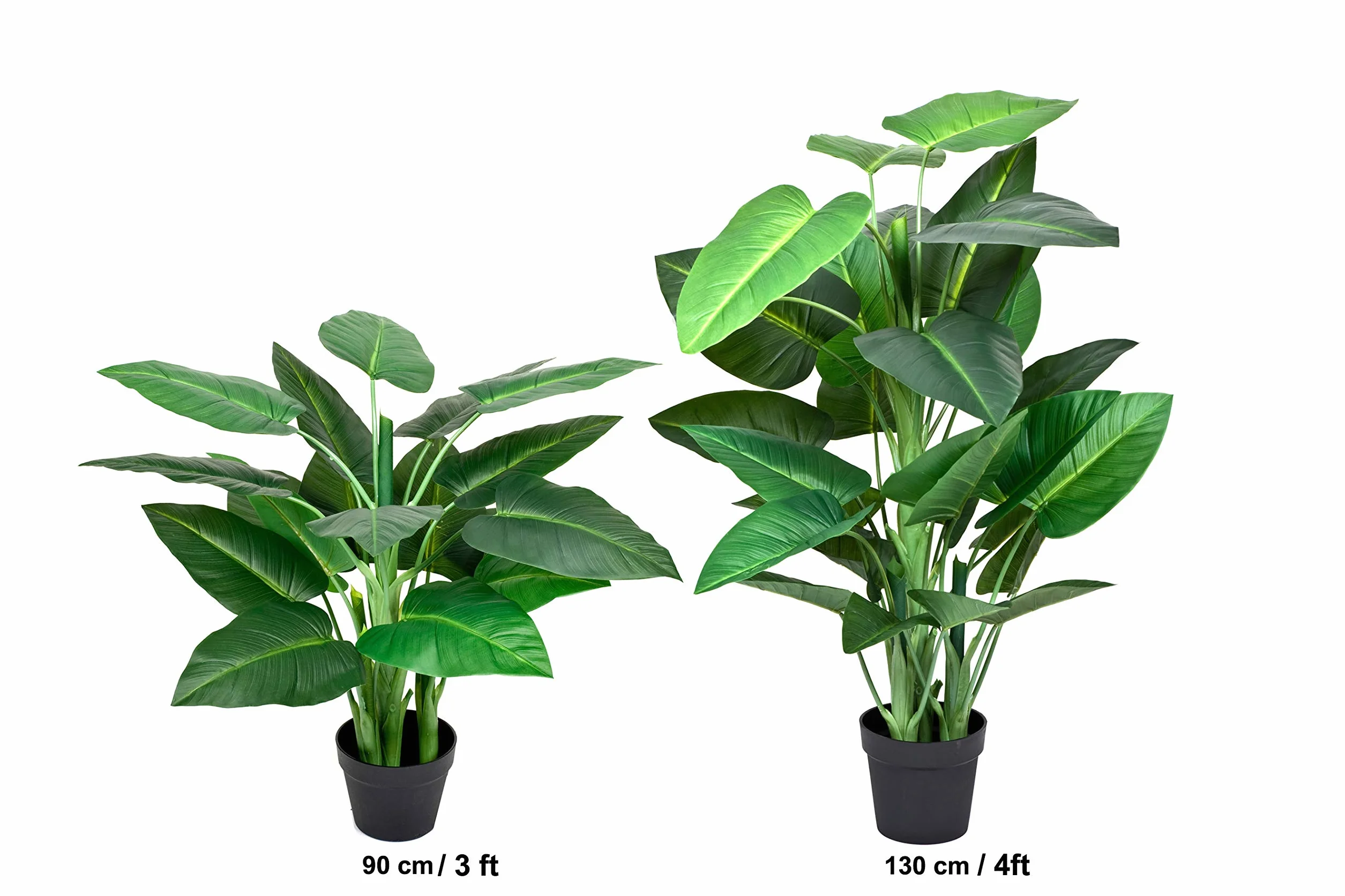 GreenBrokers Sztuczne drzewo liliowe kalia 130 cm w doniczce, zielone, 130 cm