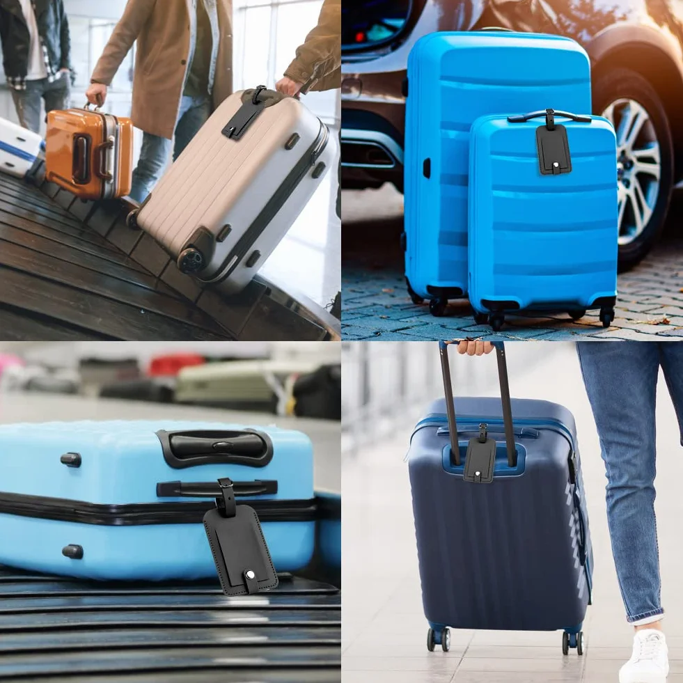 flintronic Tagi podróżne, 2 sztuki etykiet na walizkę, bagaż, akcesoria podróżne, bagaż, podróże wakacje przechowywanie bagażu Tagi