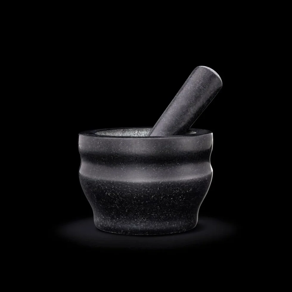 Cole & Mason Worcester moździerz z tłuczkiem granit 14 cm czarny