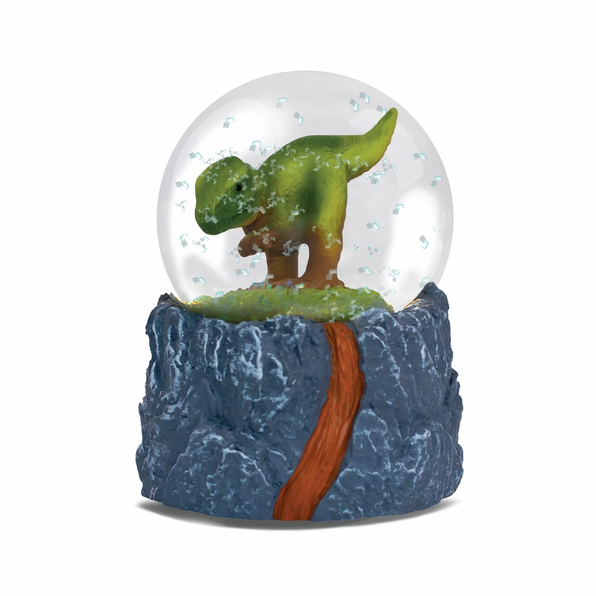 Deluxebase Water Globe T-Rex Kula śnieżna z figurkami dinozaurów Szklana brokatowa dekoracja