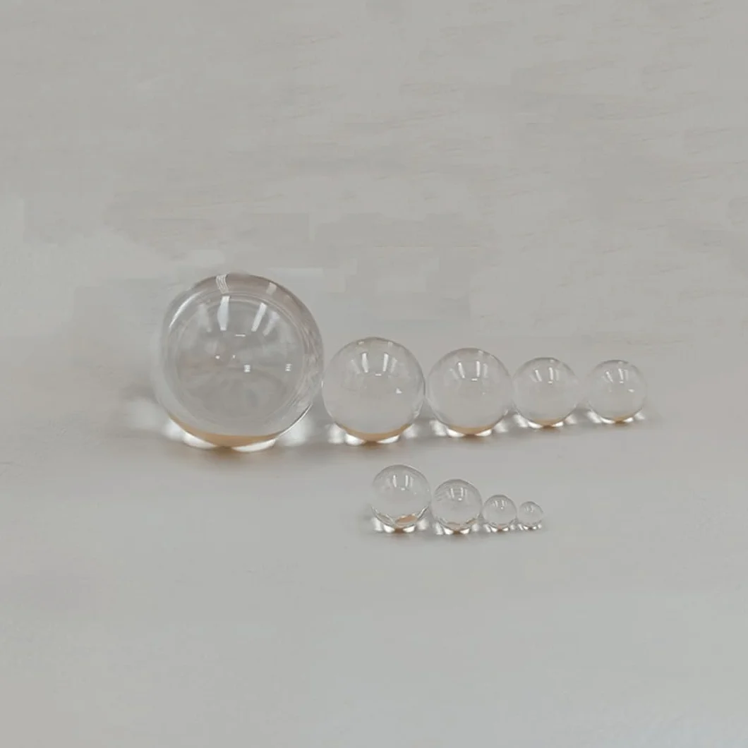 Soczewka sferyczna ze szkła optycznego - średnica od 1 mm do 30 mm, soczewka półkulista o wyjątkowej przejrzystości i trwałości, 1 szt. | D2.5mm Sapphire Sphere