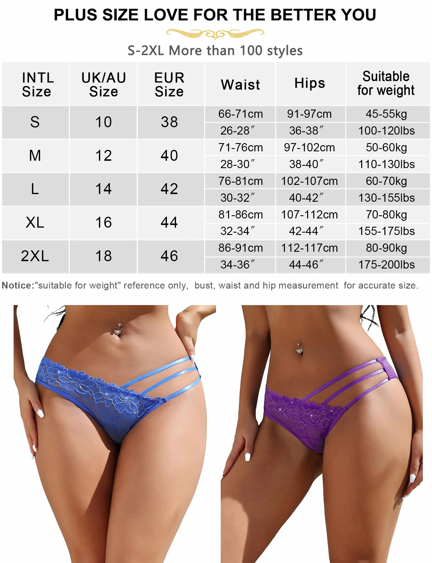 ohmydear Damskie stringi, koronkowe majtki, niski stan, majtki brazylijskie, seksowne, zakrzywione, erotyczne, plus size, bikini dla kobiet, na co dzień, na randkę