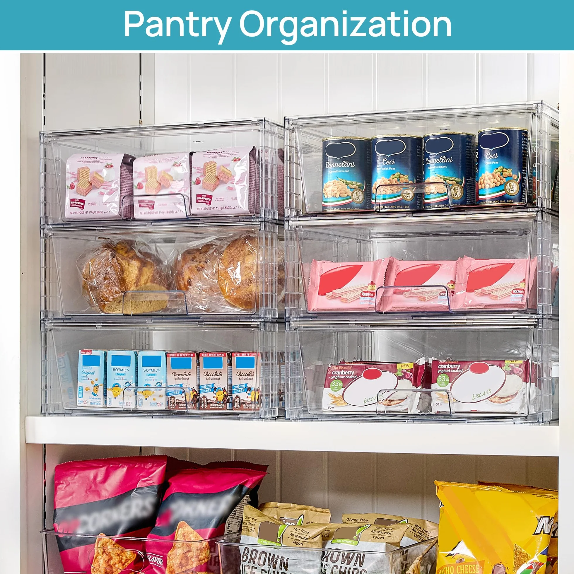 Vtopmart Zestaw 2 szuflad przezroczysty akrylowy organizer do przechowywania pod zlewem