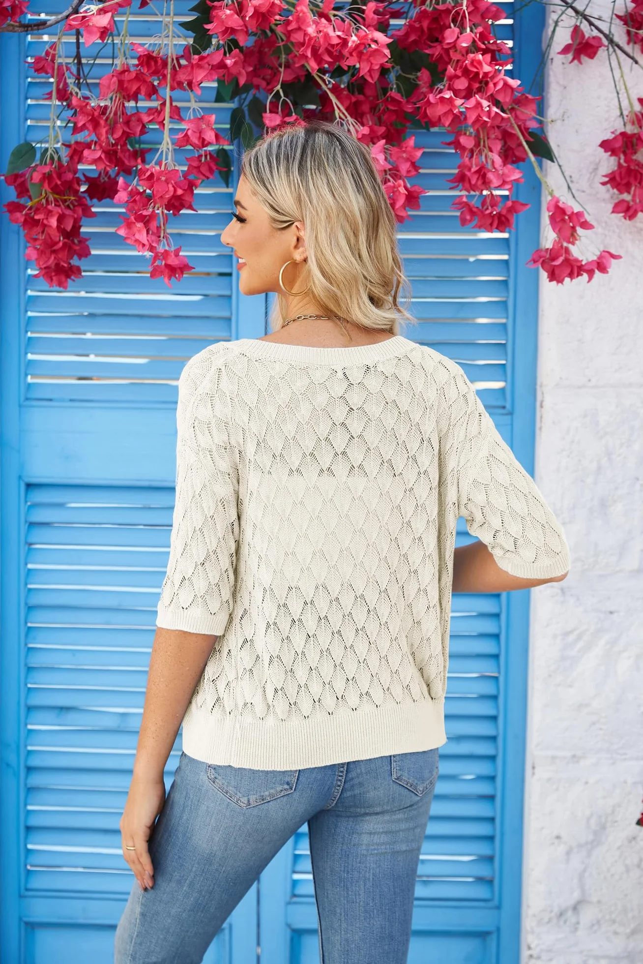 GRACE KARIN Damski kardigan, krótki top, casualowy, elegancki sweter z krótkim rękawem, elegancka kurtka bolerko z guzikami