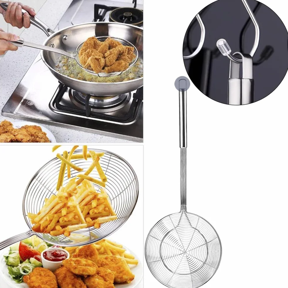 Łopatka piankowy, sitko do pająków, drobne sitko, łyżka, zestaw filtrów do gotowania, smażenia, duszenia i przygotowywania potraw w kuchni (14 cm, kielnia piankowy)