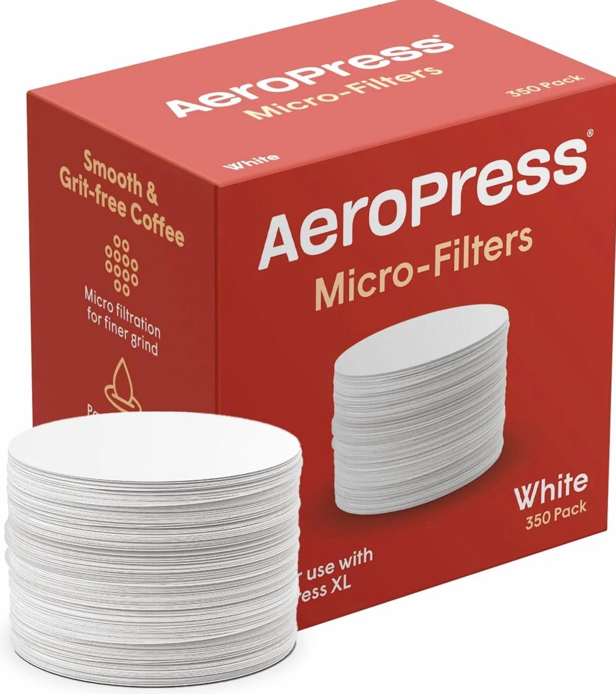 AeroPress Zapasowy Pakiet Filtrów 350 sztuk Mikrofiltry do Kawy
