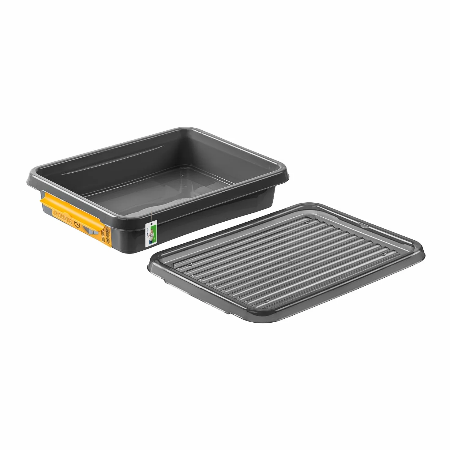 PAFEN Pojemnik do Przechowywania 6L 39x29x8cm z Pokrywą Zamykany na Klips