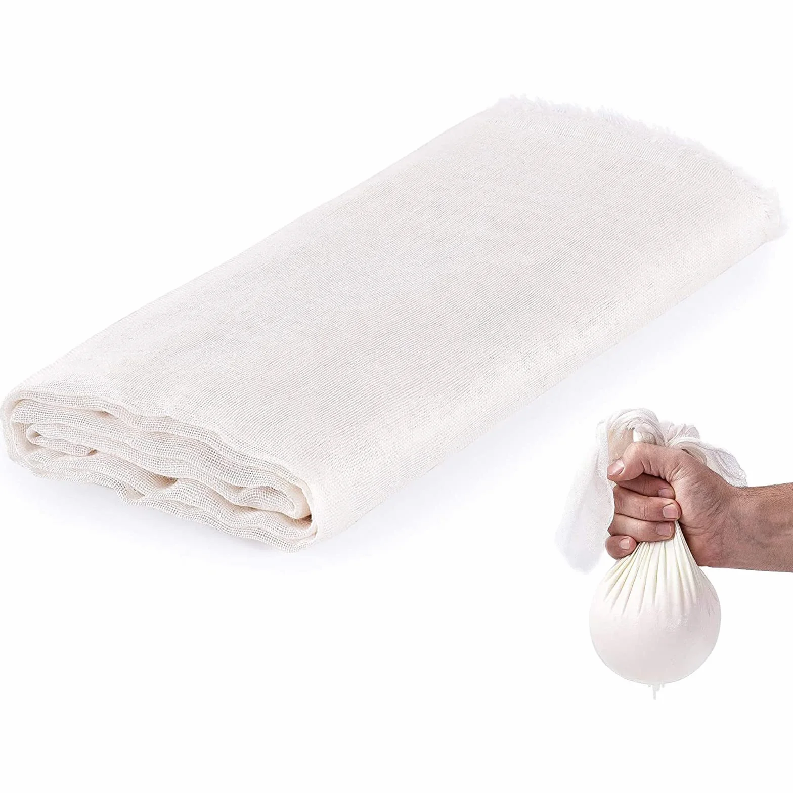 10 szt. ściereczki do sera, 45 x 45 cm gaza kuchenna, codzienny ser spożywczy – drobny filtr tkaninowy ultra drobna ściereczka do sera nadaje się do gotowania
