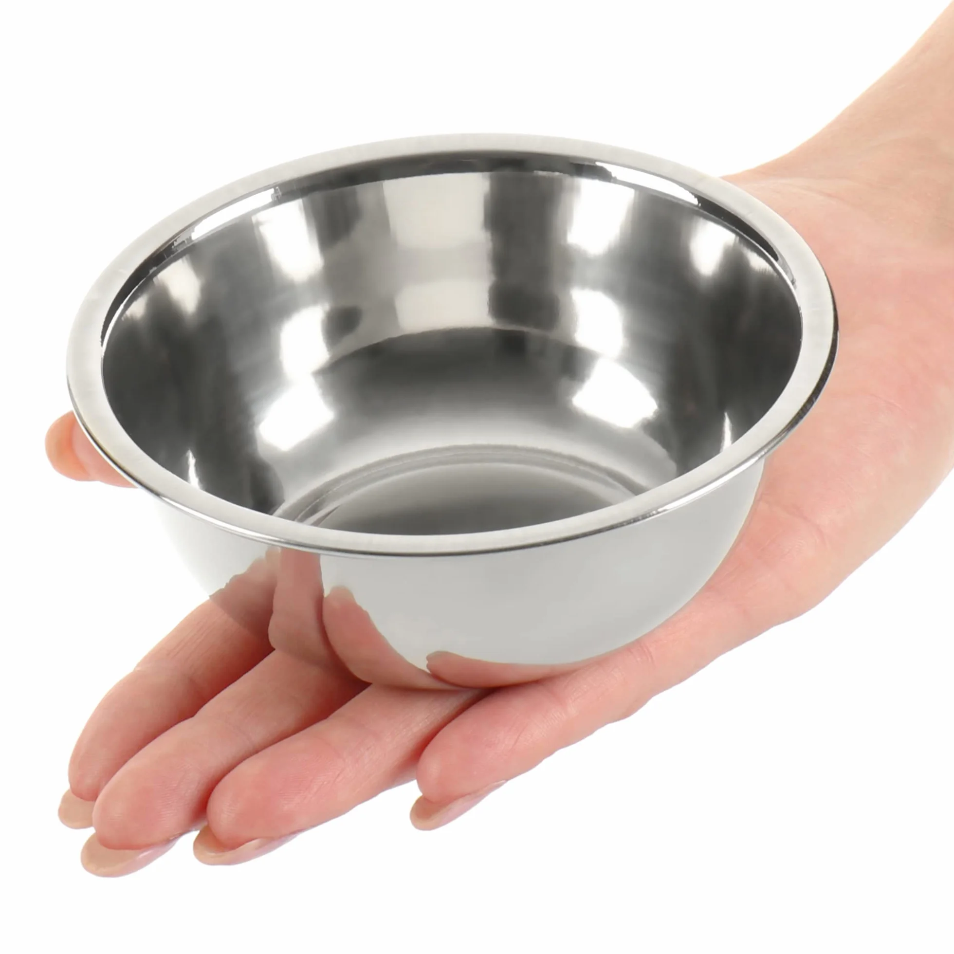 com-four 8x miseczek do sosów - małe miski - miska na sosy, dipy i przekąski - zestaw małych metalowych misk - stal nierdzewna (08 sztuk - Ø 10,5 cm)