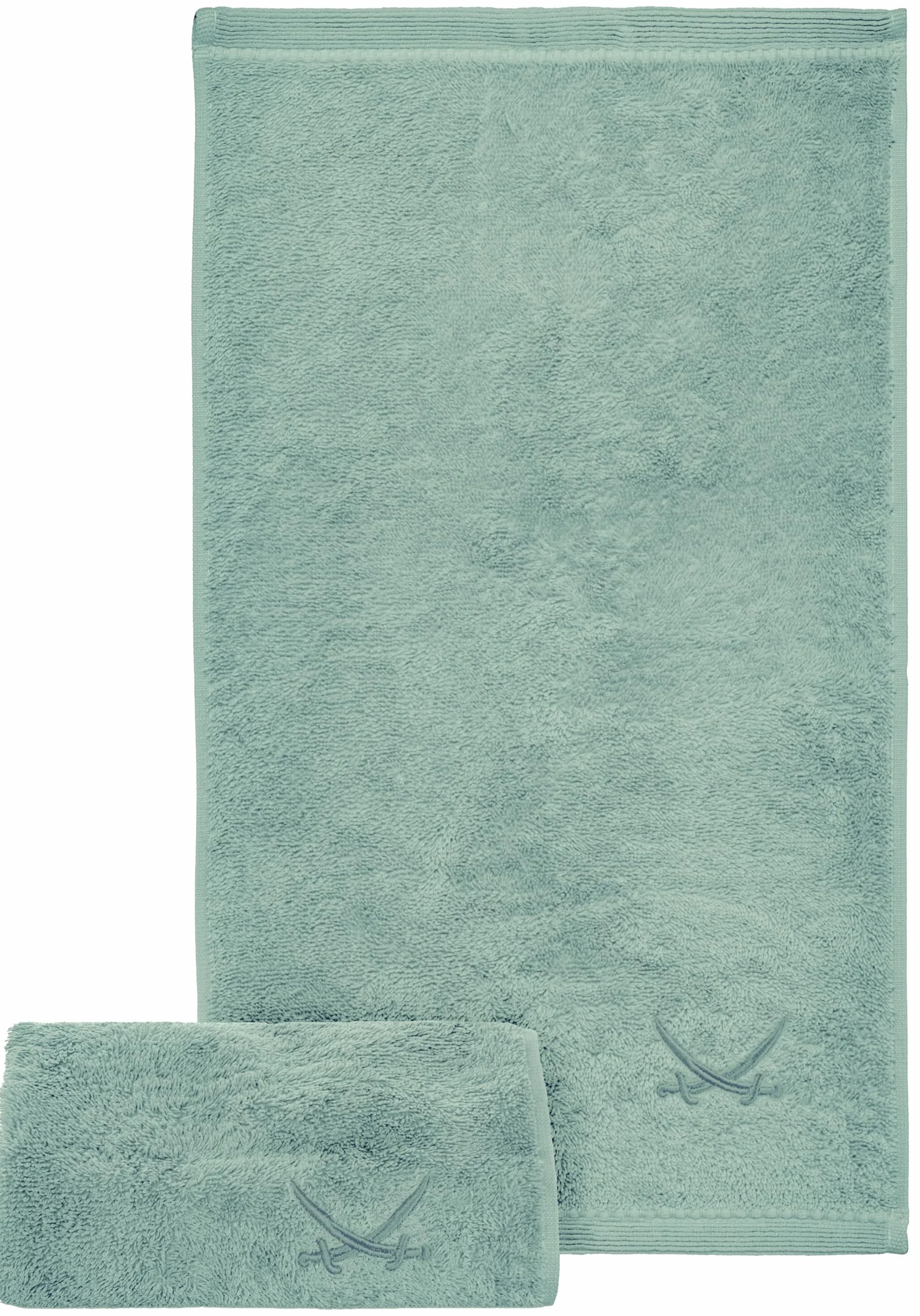 Sansibar Ręcznik dla gości 100% bawełna 30 x 50 cm szmaragd 2 sztuki