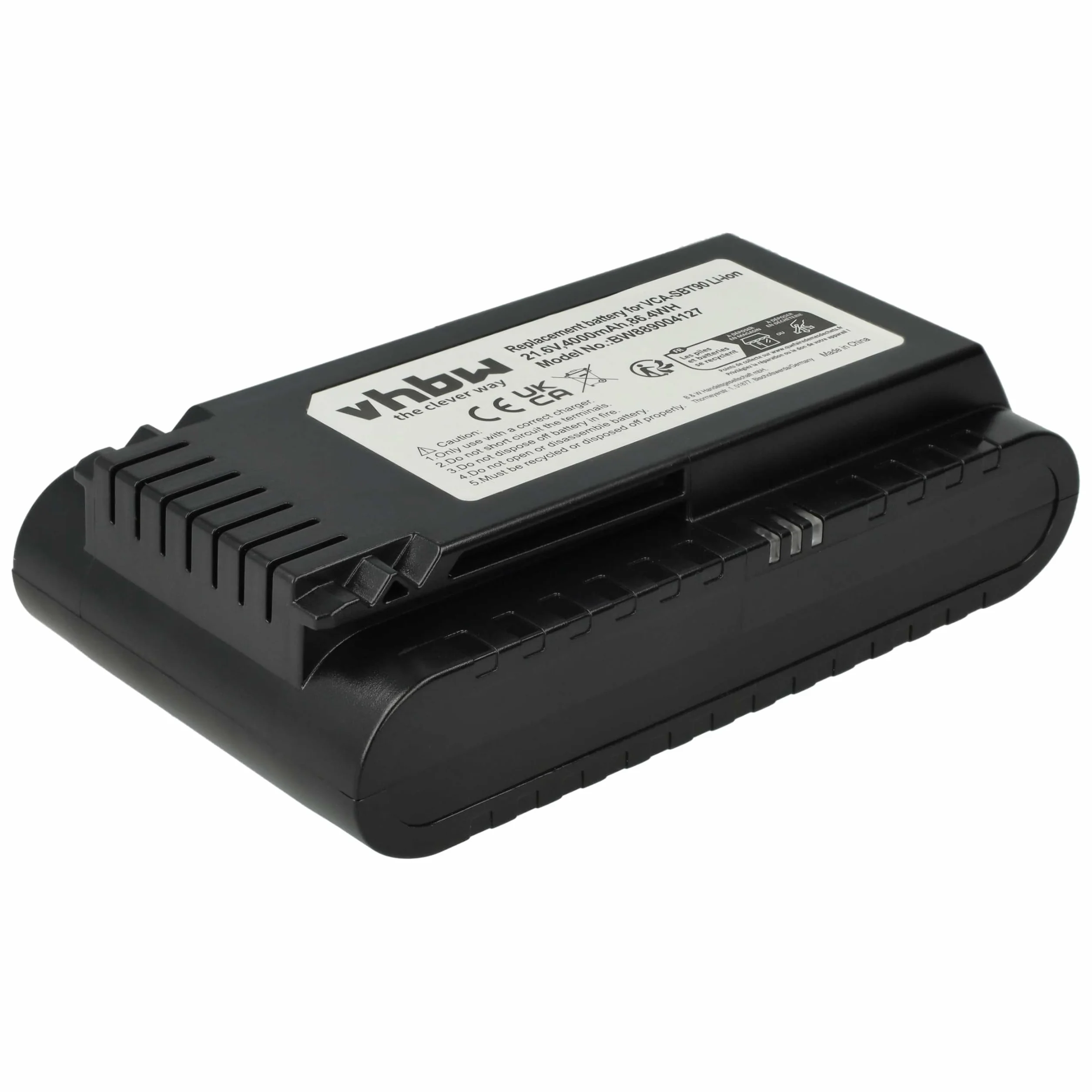 vhbw Bateria zamienna do odkurzacza Samsung DJ96-00221A VCA-SBT90E 4000 mAh 21,6 V litowo-jonowa czarna
