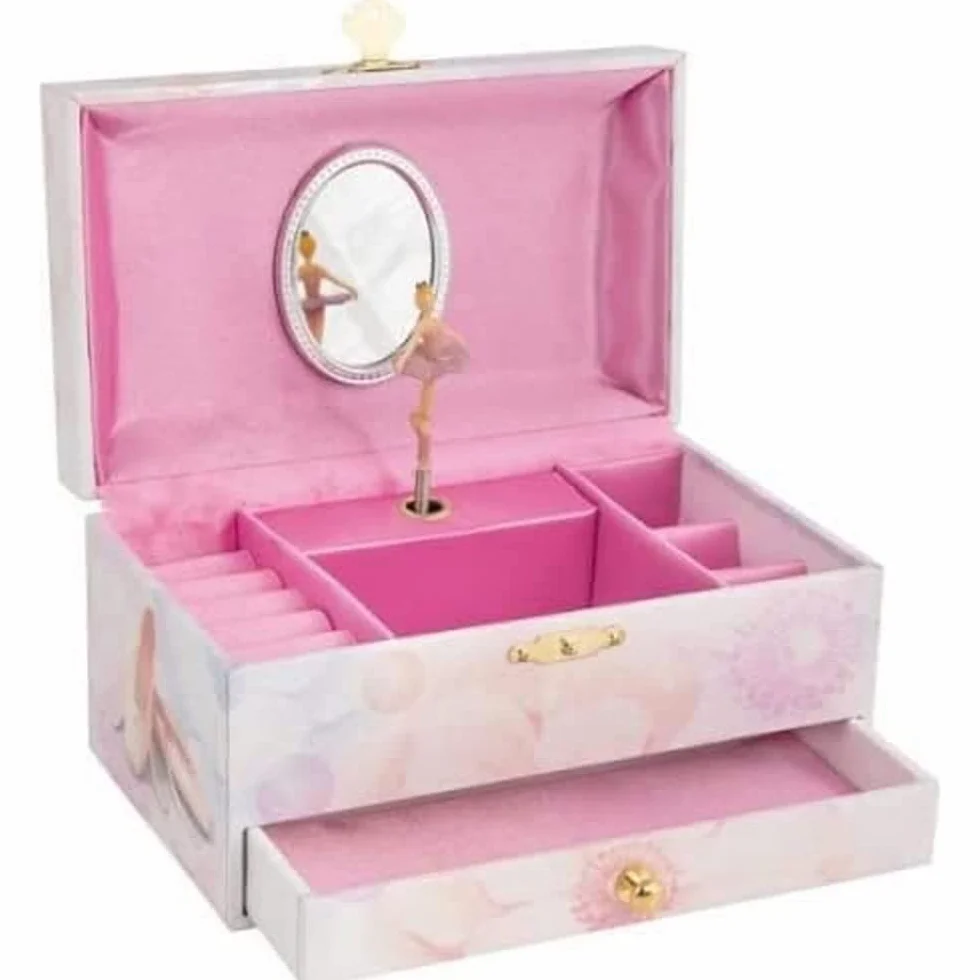 Musikspieldose Ballerina Schwanensee 19 x 11,2 x 9,8 cm feste Pappe