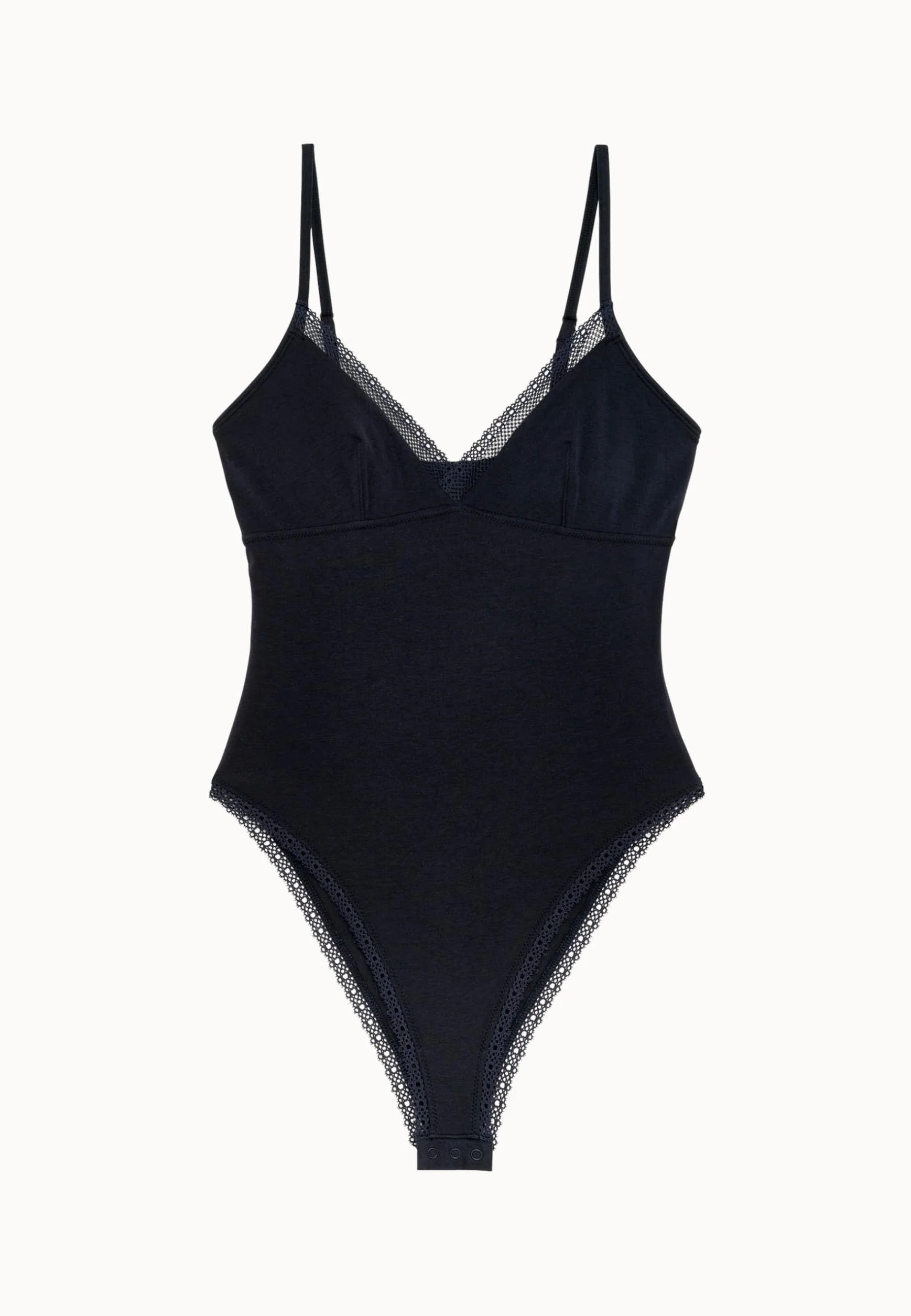 Passionata Charlotte - Body - Trójkątny kształt, wygodne i miękkie, bawełna z modalu, koronka - kobieca i elegancka