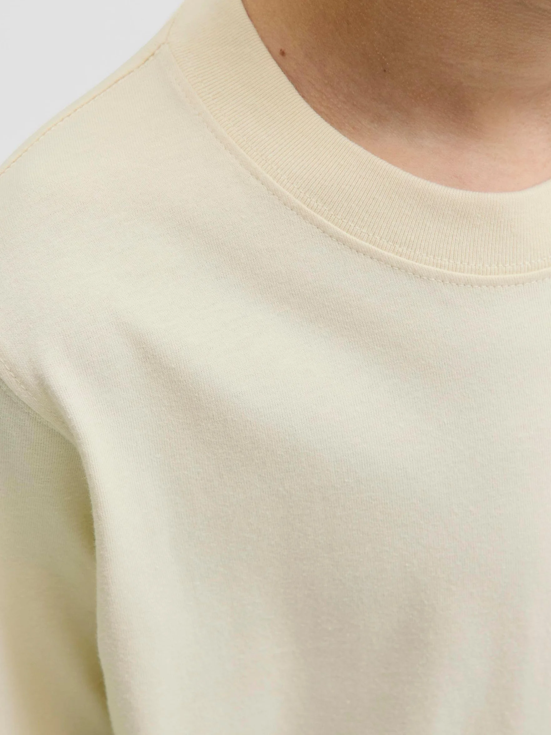 JACK & JONES Junior Jornorrebro Typo Tee Ss Crew Neck Sn Jnr, Antique White, 152