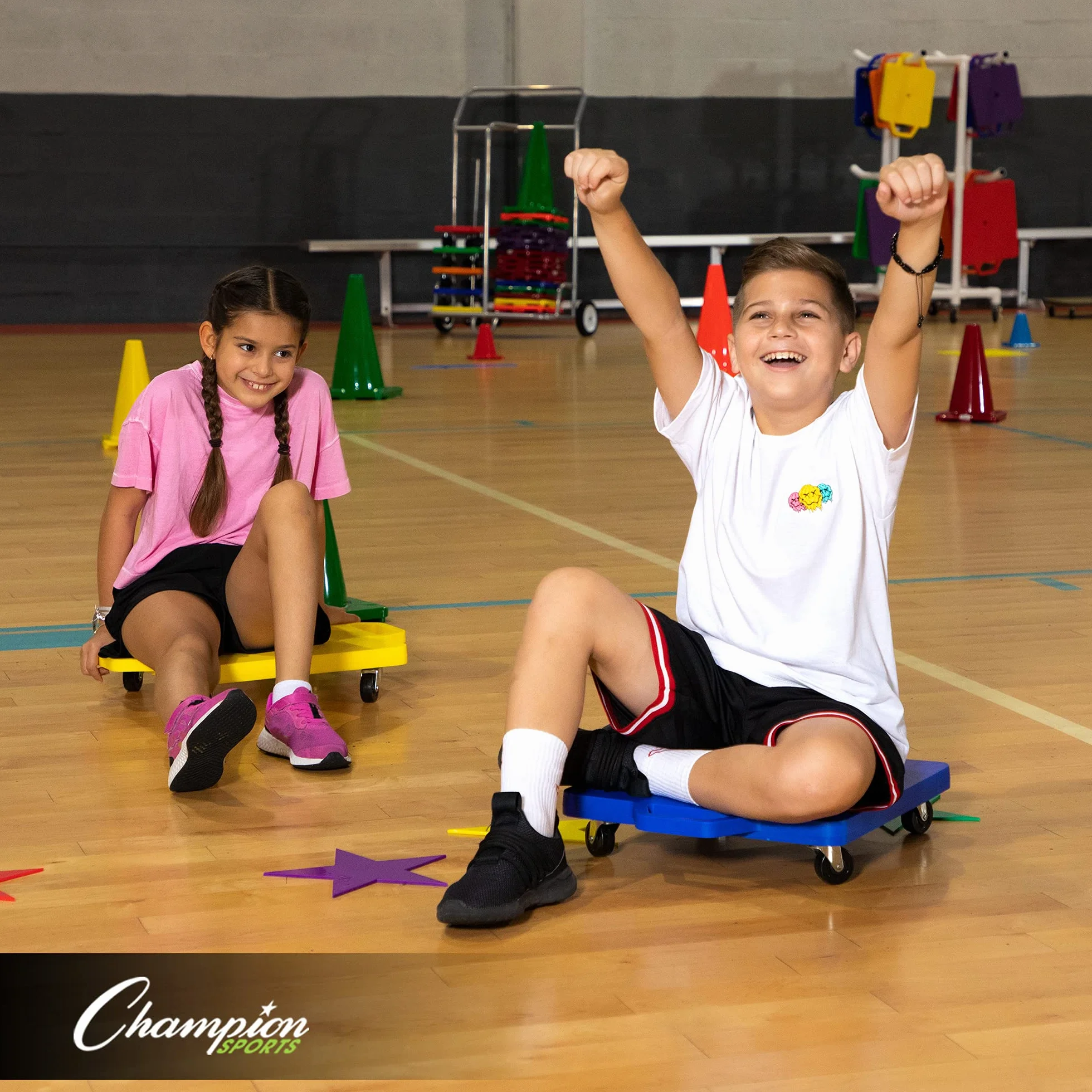 Champion Sports Skuter o dużej wytrzymałości 30,5 cm z uchwytami