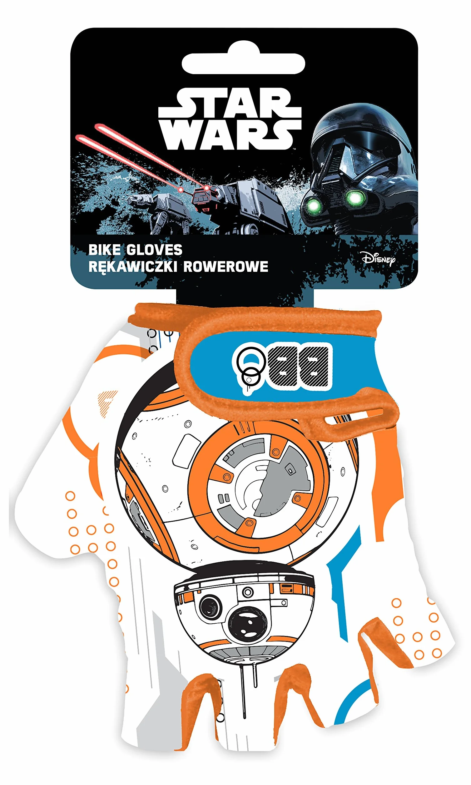 Disney Chłopięce rękawice rowerowe Star Wars, wielokolorowe, S