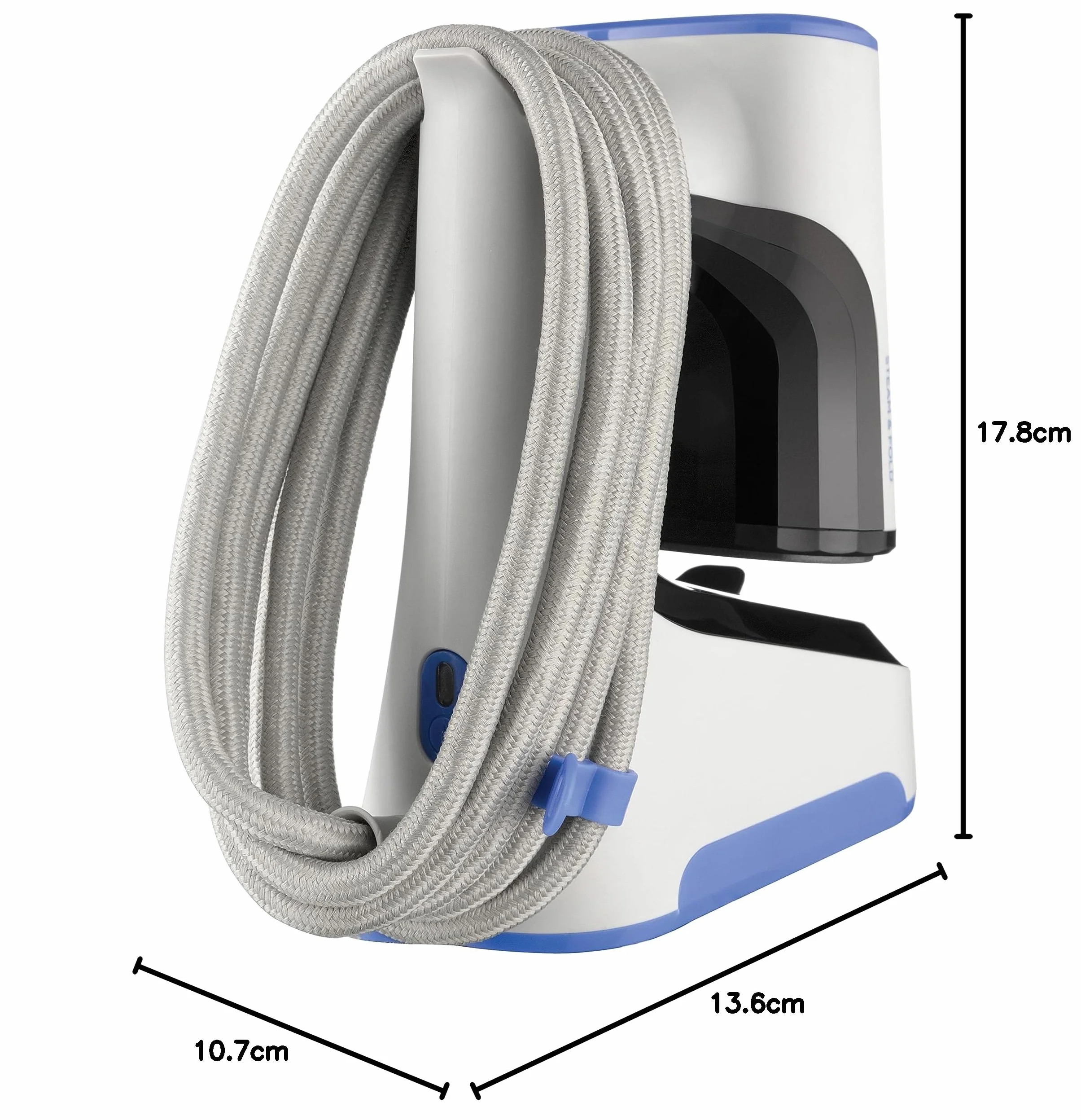 Russell Hobbs parownica do ubrań, mocna 1500W, składana i antybakteryjna, Steam Genie Easy Store, dezynfekuje, szybko się nagrzewa, zbiornik 150ml, dysza do tkanin, idealna w podróży, 26740-56