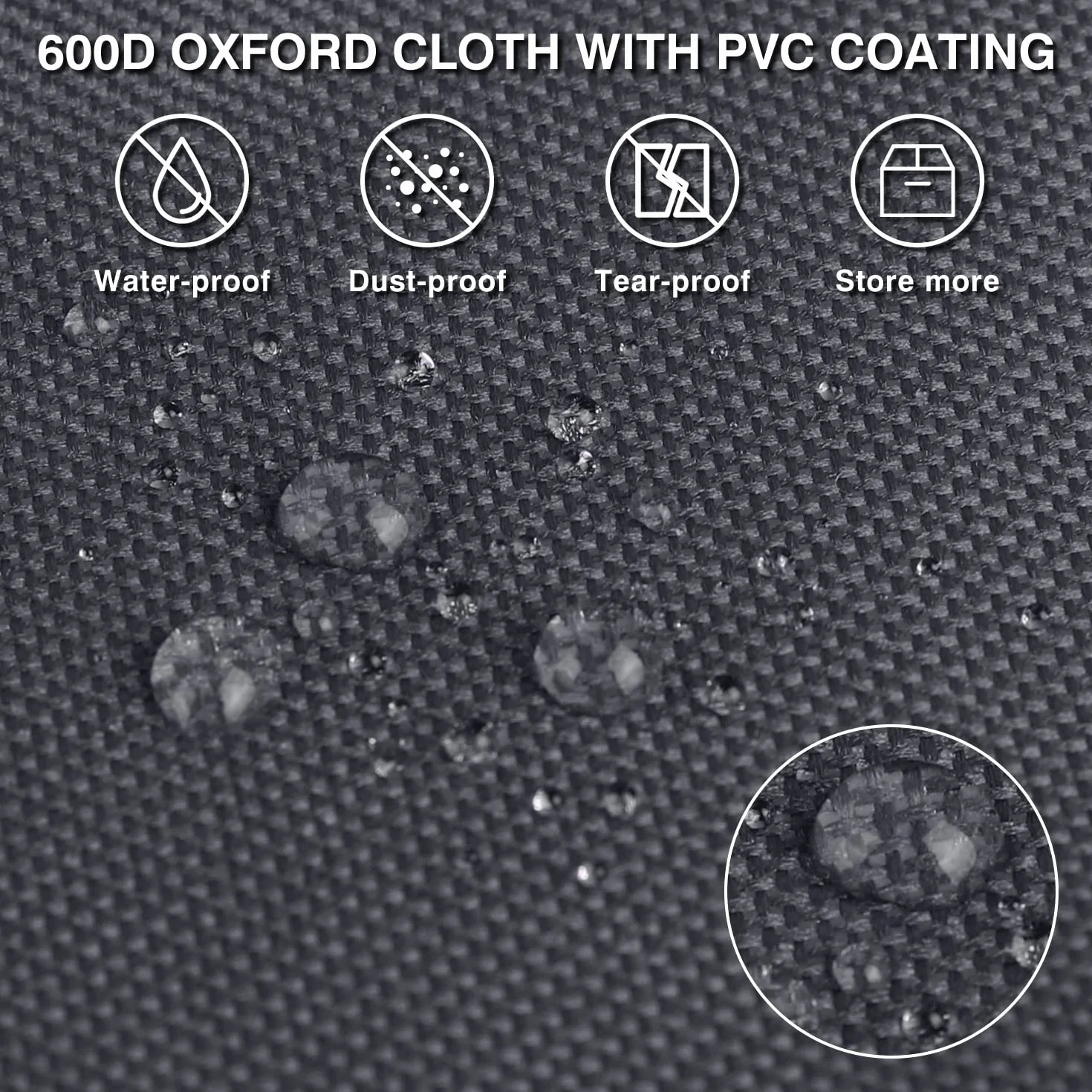 SALCAR Duża torba na choinkę XXL worek 270 cm Oxford 600D wodoszczelna 150x50x60 cm szara