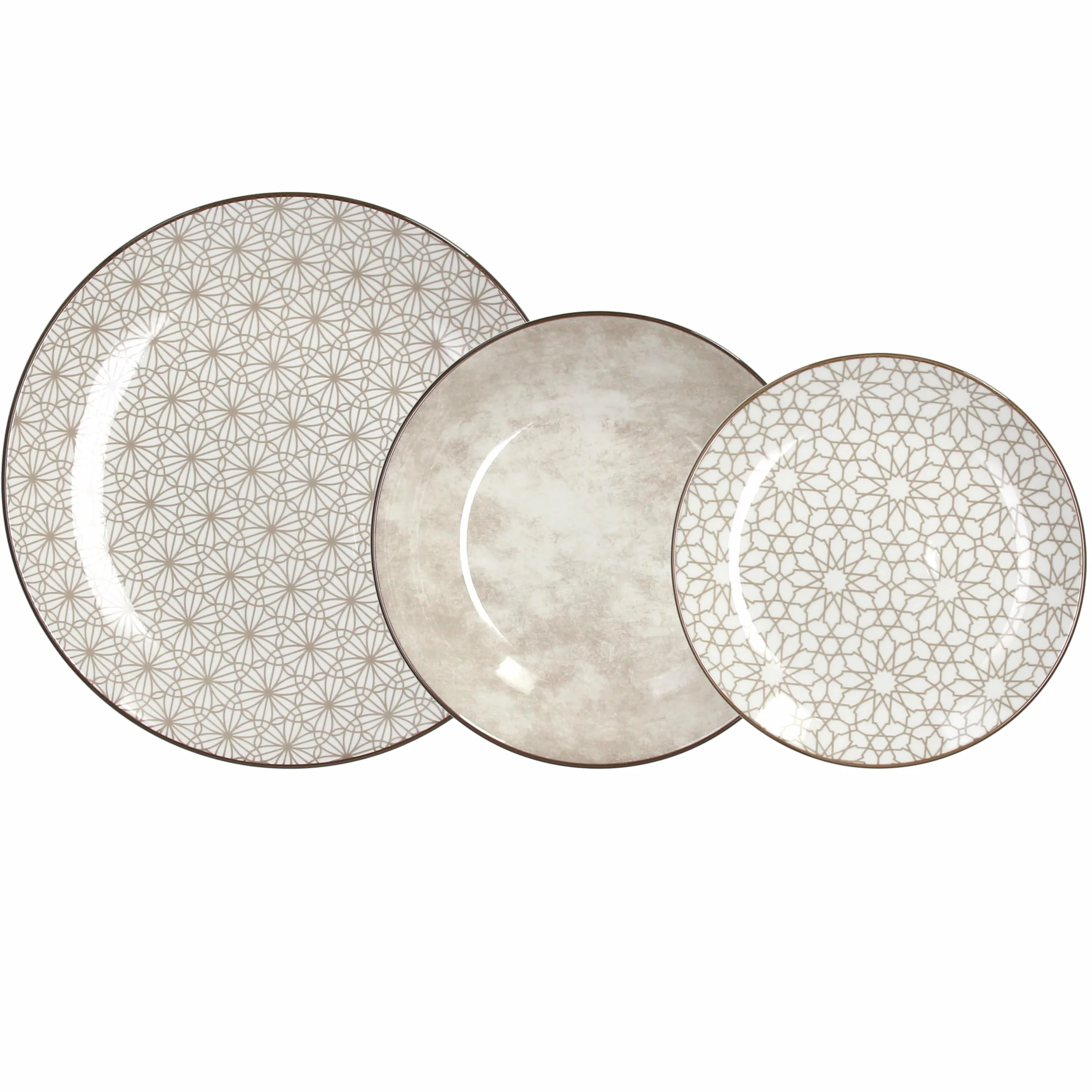 Tognana Habana 18-częściowy zestaw obiadowy porcelana beżowa