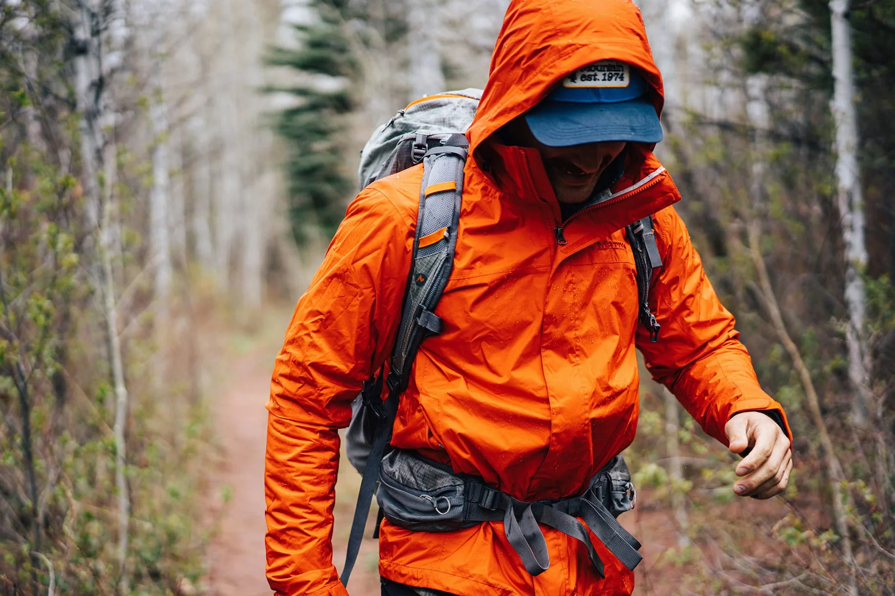 Marmot Meżczyzni PreCip Eco Jacket S22, Wodoodporna kurtka przeciwdeszczowa