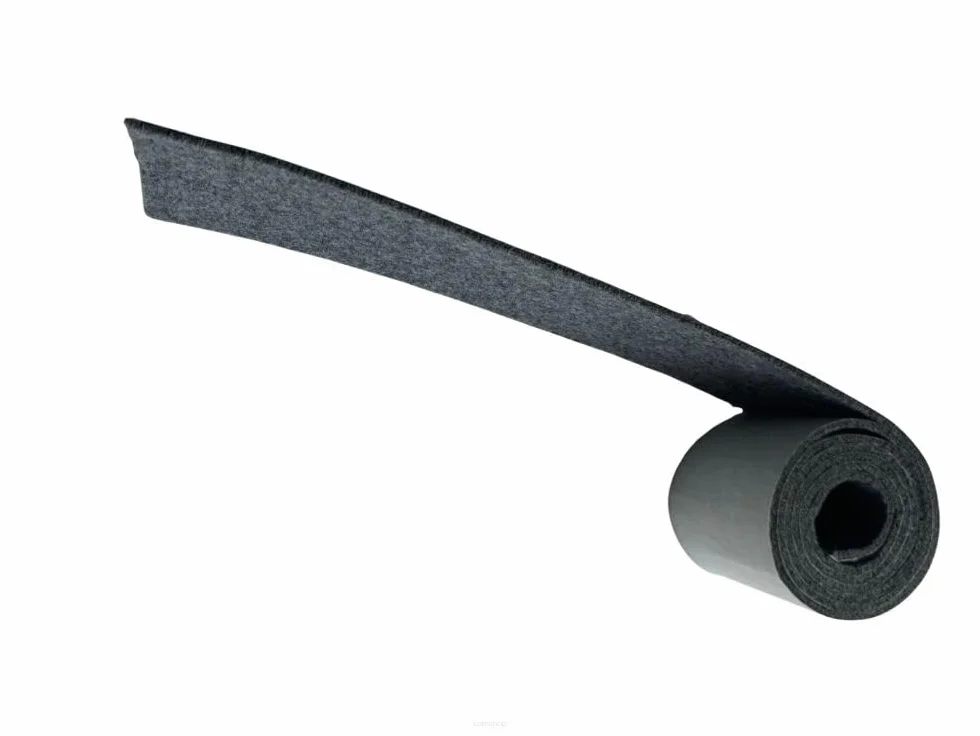 Bertoni Taśma filcowa samoprzylepna 3 cm × 1,5 m czarna 4 mm 350 g/m²