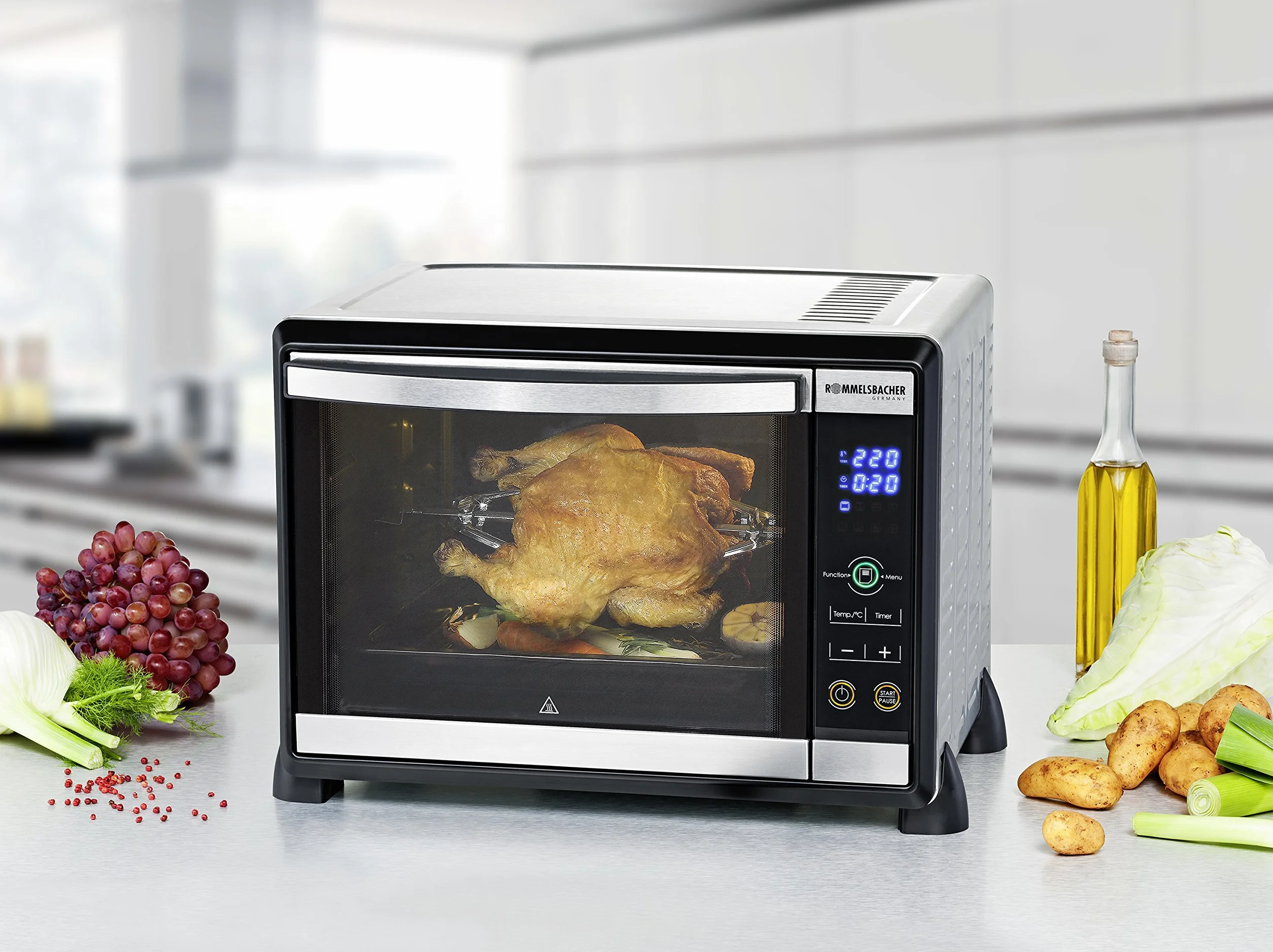 Rommelsbacher BG 950 Speedy mini piekarnik 30 l stal nierdzewna
