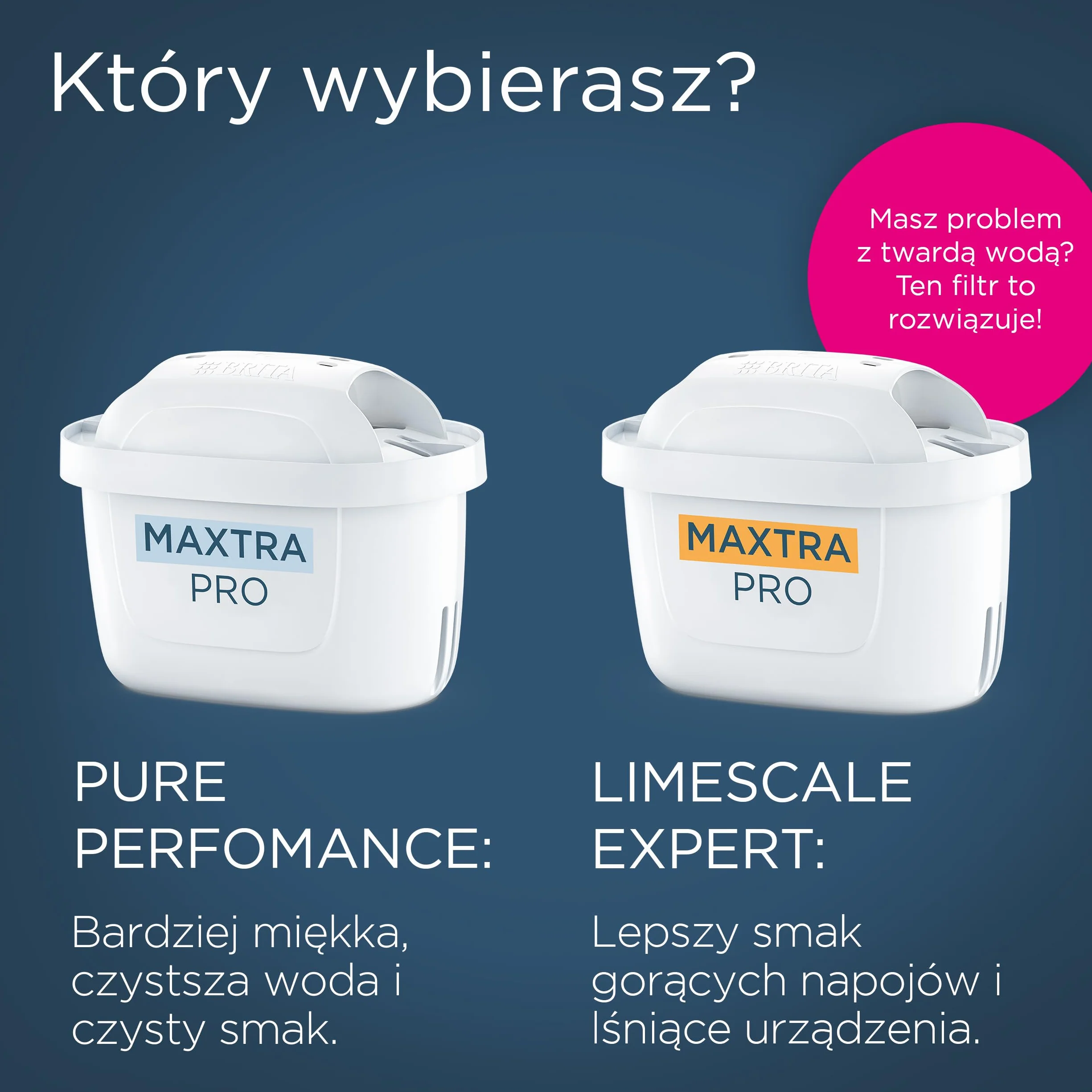 BRITA Dzbanek filtrujący Marella niebieski (2,4 l) z 3 orgyinalnymi filtrami BRITA MAXTRA PRO Pure Performance redukującymi chlor, kamień, PFAS i metale – elegancja i funkcjonalność
