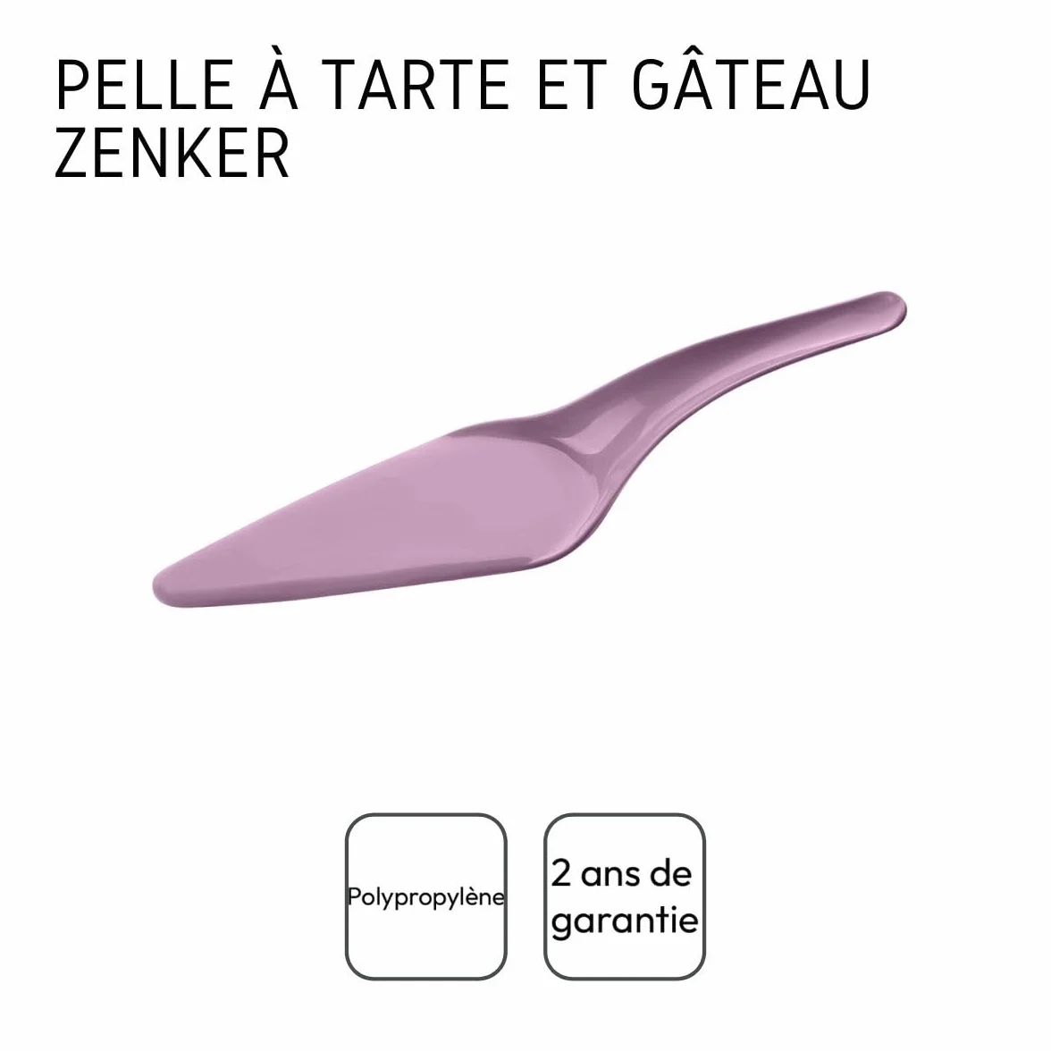 Zenker łopatka do ciasta CANDY, pomocnik kuchenny liliowy