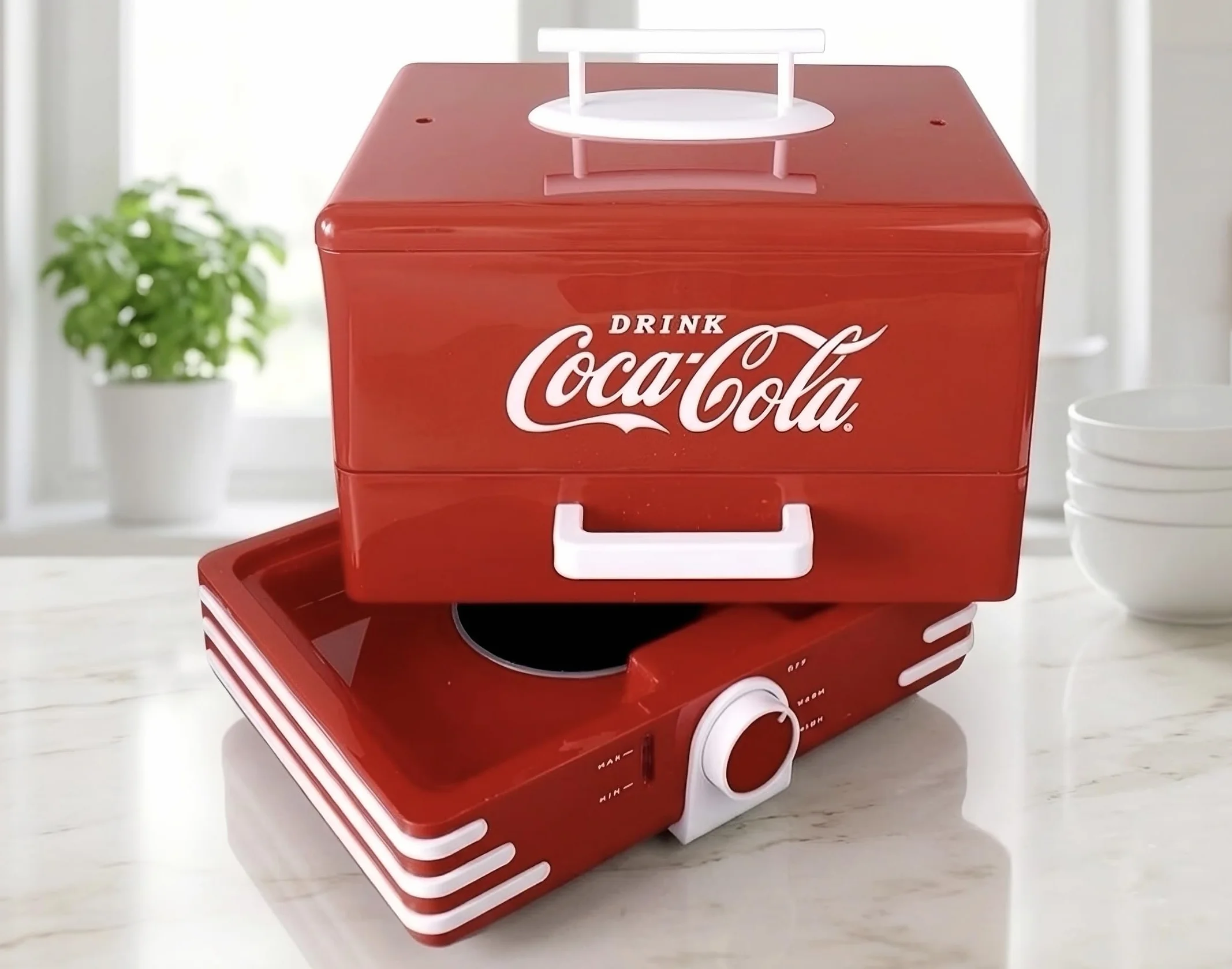 Salco Coca-Cola parowar i podgrzewacz do bułek 24 kiełbaski Hot Dog 12 bułek