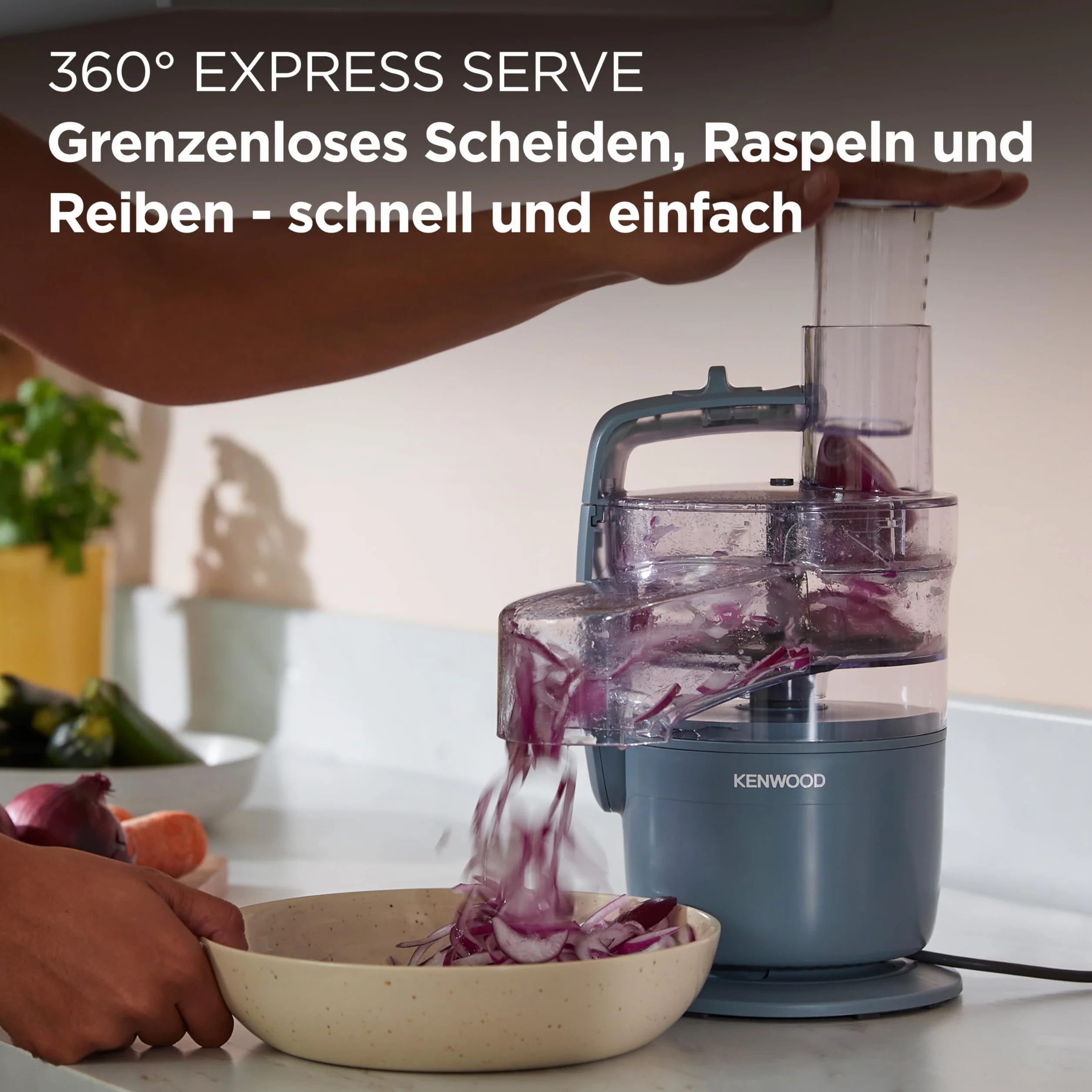 Kenwood MultiPro Compact robot kuchenny wielofunkcyjny stal nierdzewna 600 ml niebieski