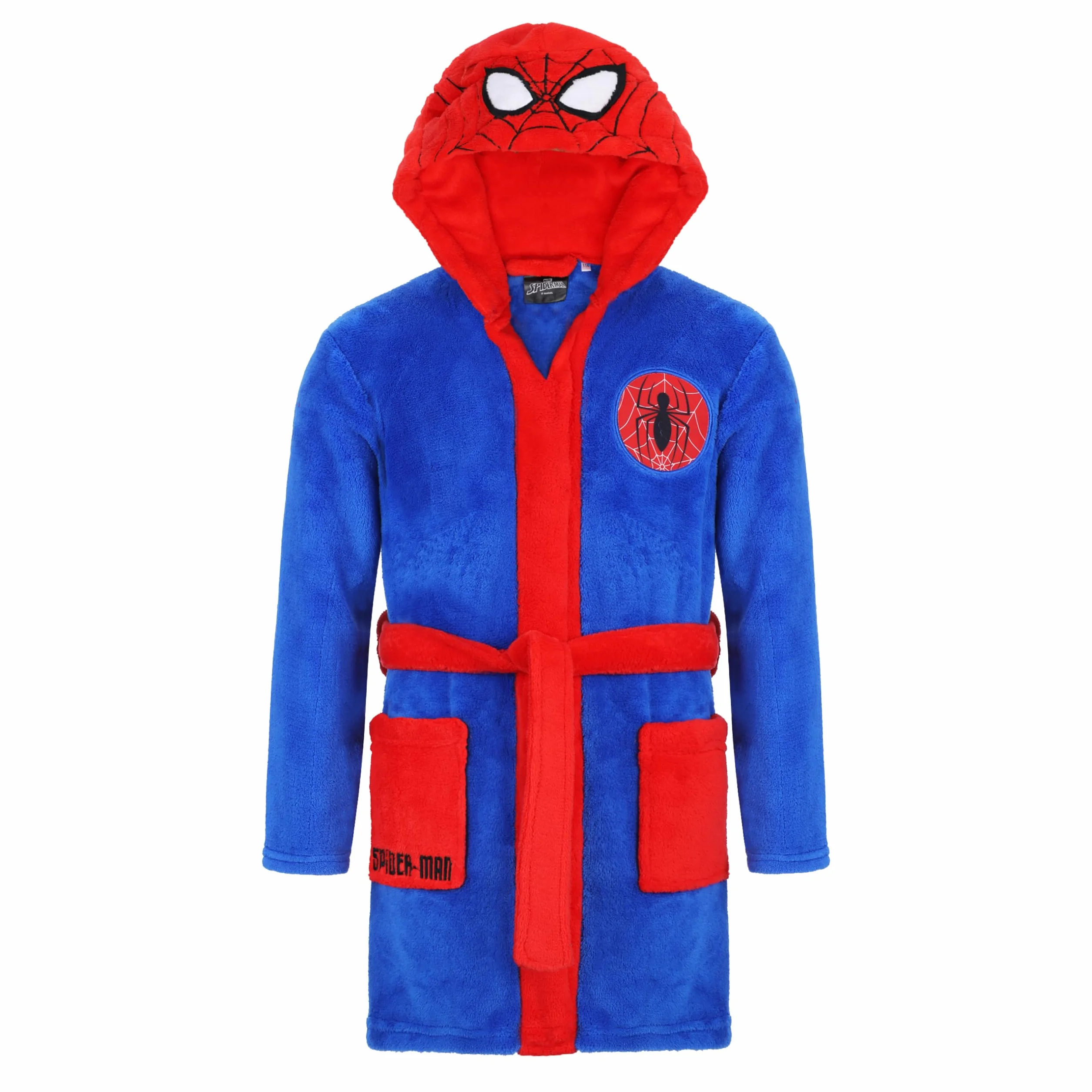 Spiderman Szlafrok dziecięcy z polaru, Spidermann, szlafrok z kapturem