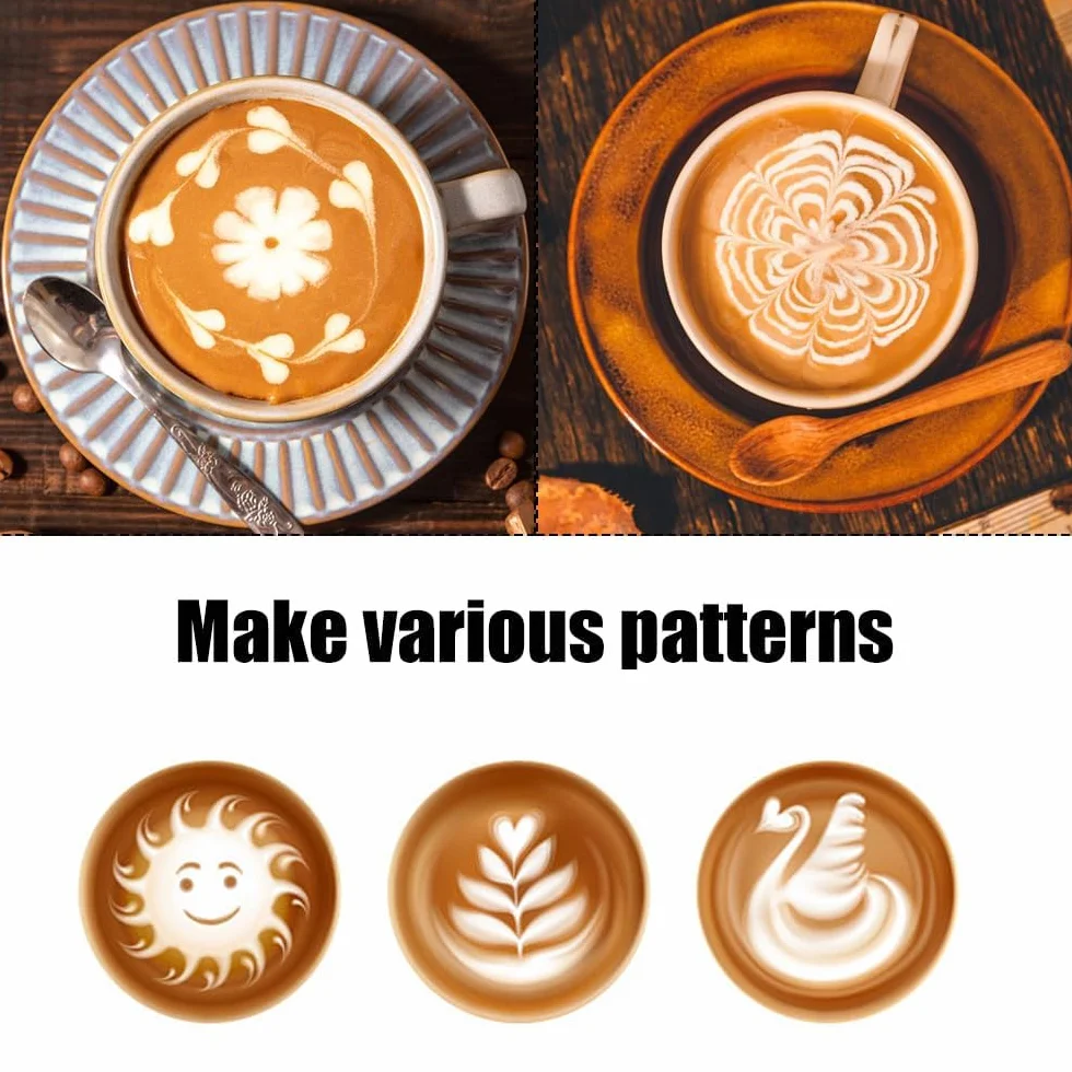 Dzbanek do spieniania mleka ze stali nierdzewnej 304, 350 ml, Latte Art, do cappuccino i espresso