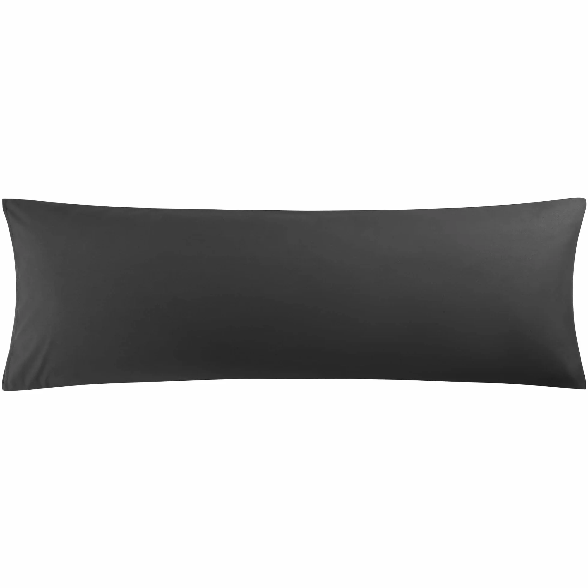 PiccoCasa Poszewka na poduszkę 50x150 cm z mikrofibry, czarna