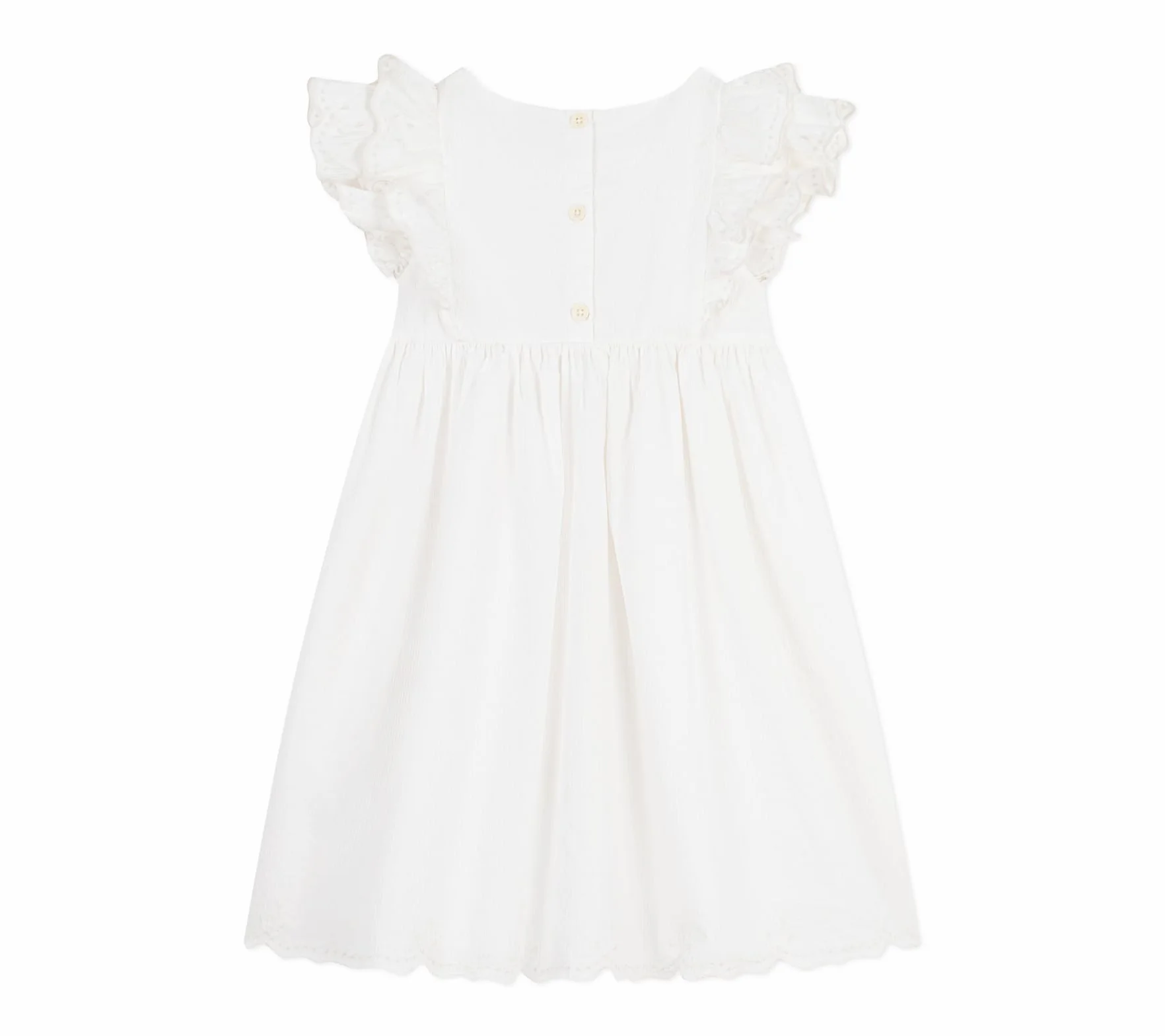 Petit Bateau Bawełniana sukienka dziecięca z krótkim rękawem