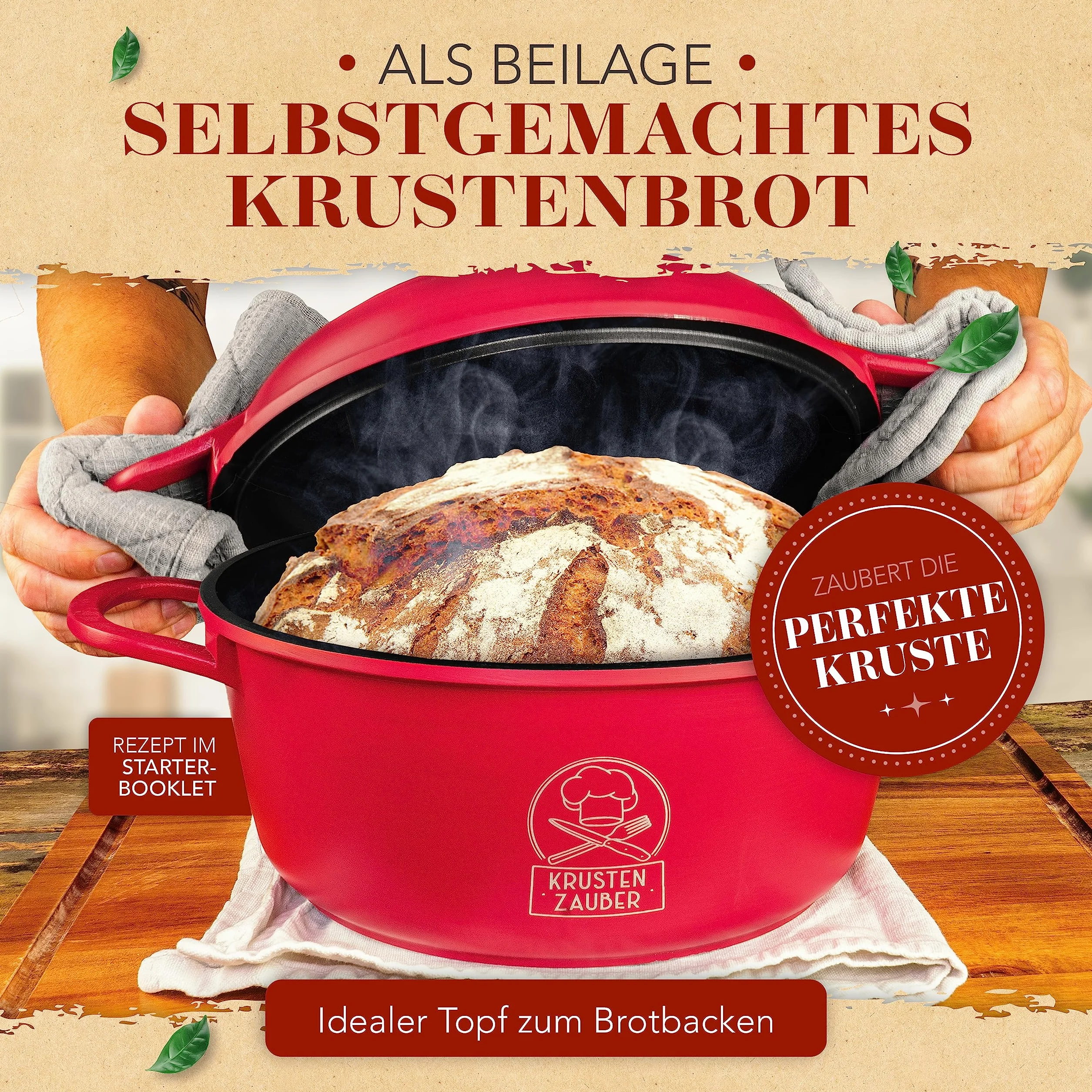 KRUSTENZAUBER 24 cm odlew aluminiowy naczynie do pieczenia z pokrywką szklaną 4 l garnek do duszenia patelnia indukcyjna