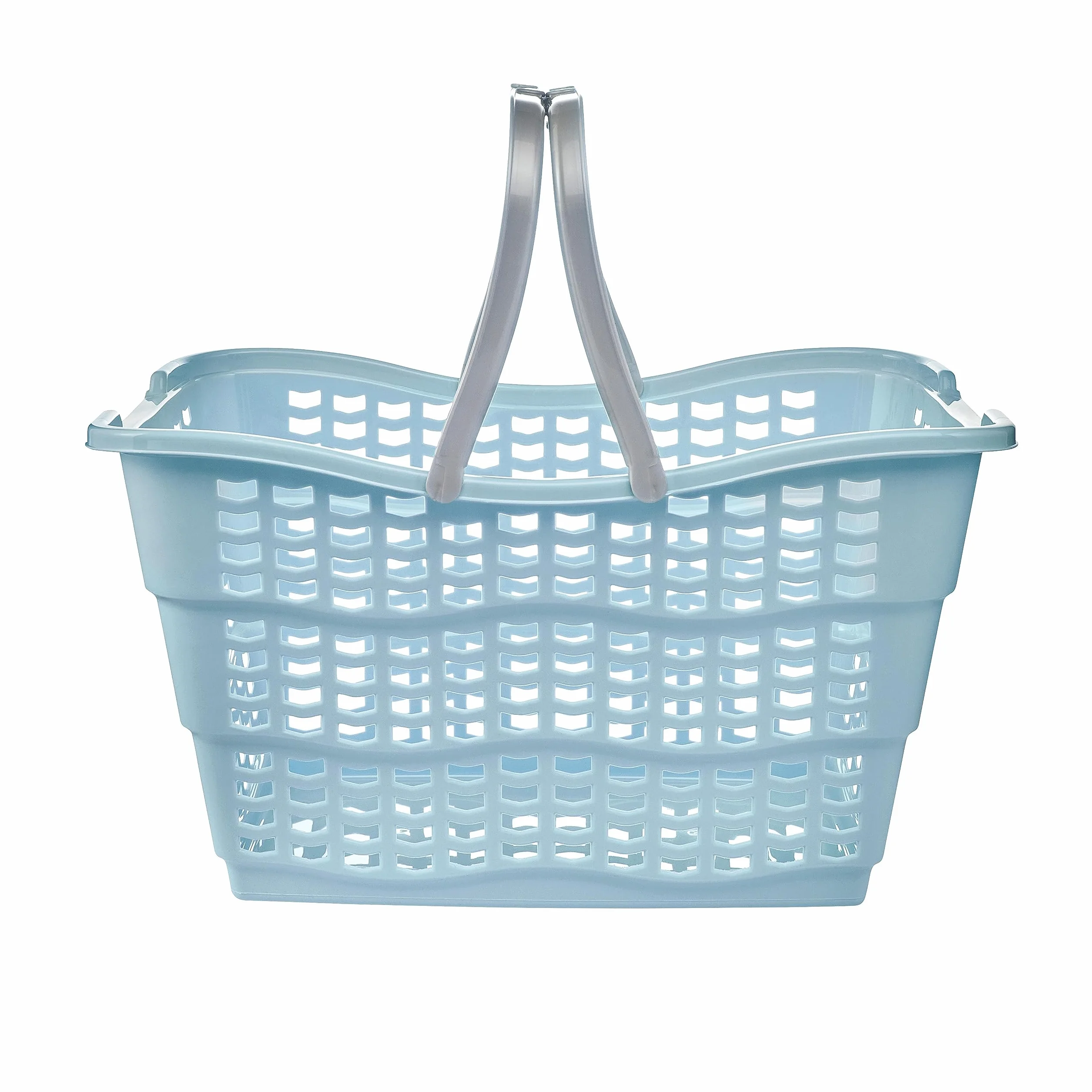 keeeper Praktischer Einkaufskorb Alma, Stabiler Kunststoff (PP), 40 x 29 x 22,5 cm, 15 l, Nordic Blue