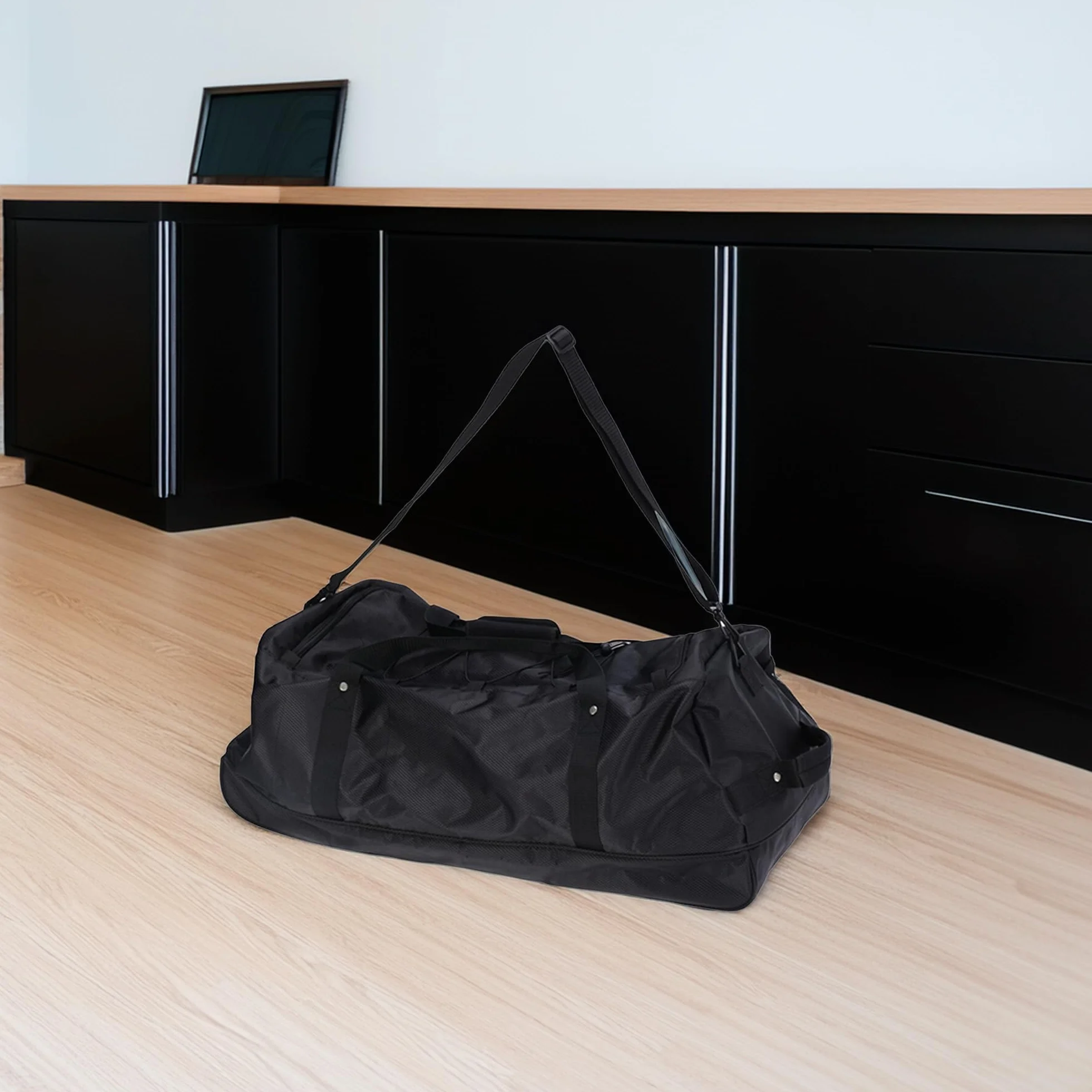 Well Home Torba podróżna 110 l, czarna z kółkami i wieloma przegrodami, Czarny (Black), 110 Litros, Torba na kółkach