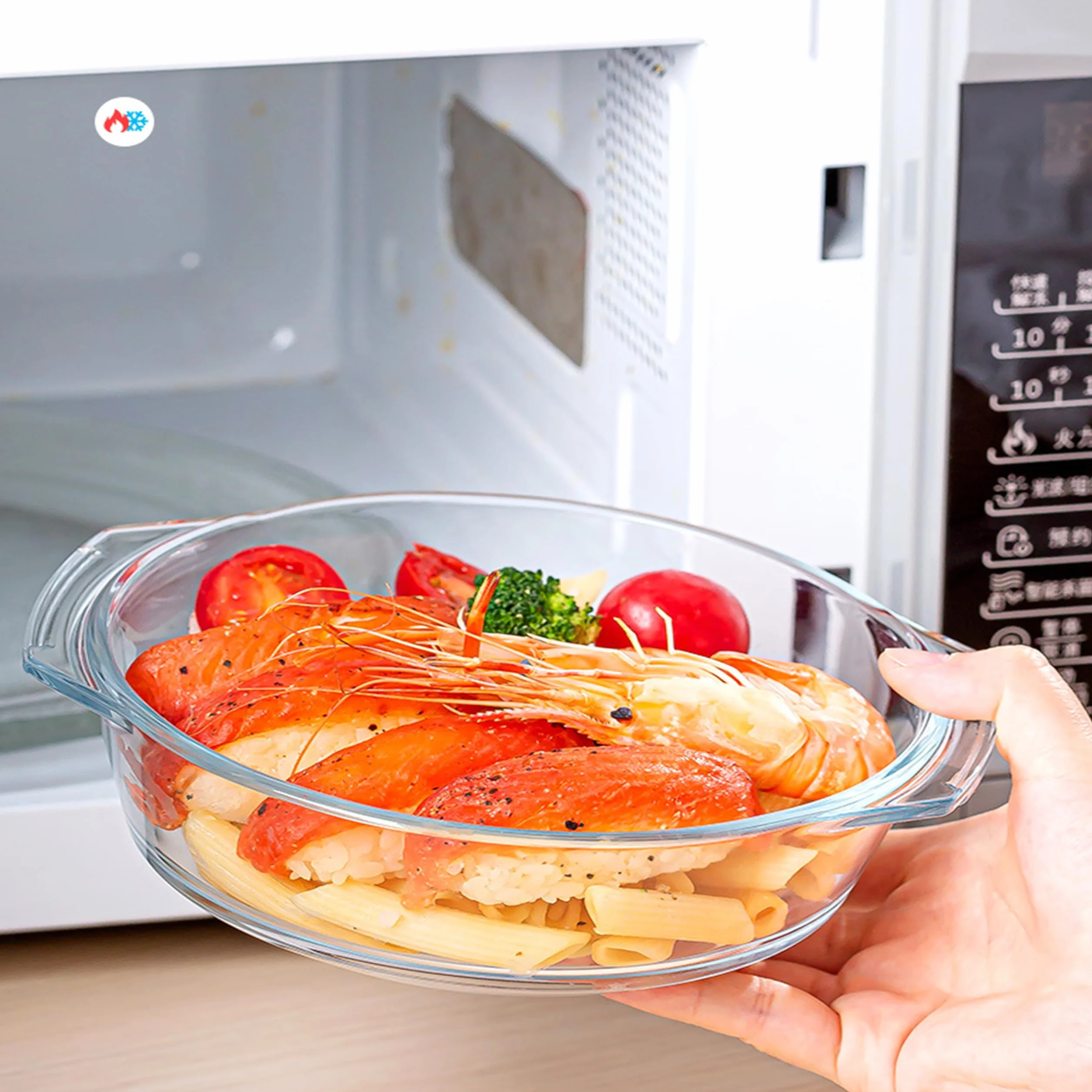 Retoo Szklane naczynie żaroodporne 1,5L 18,5x7,5 cm forma do zapiekanek lasagne tiramisu