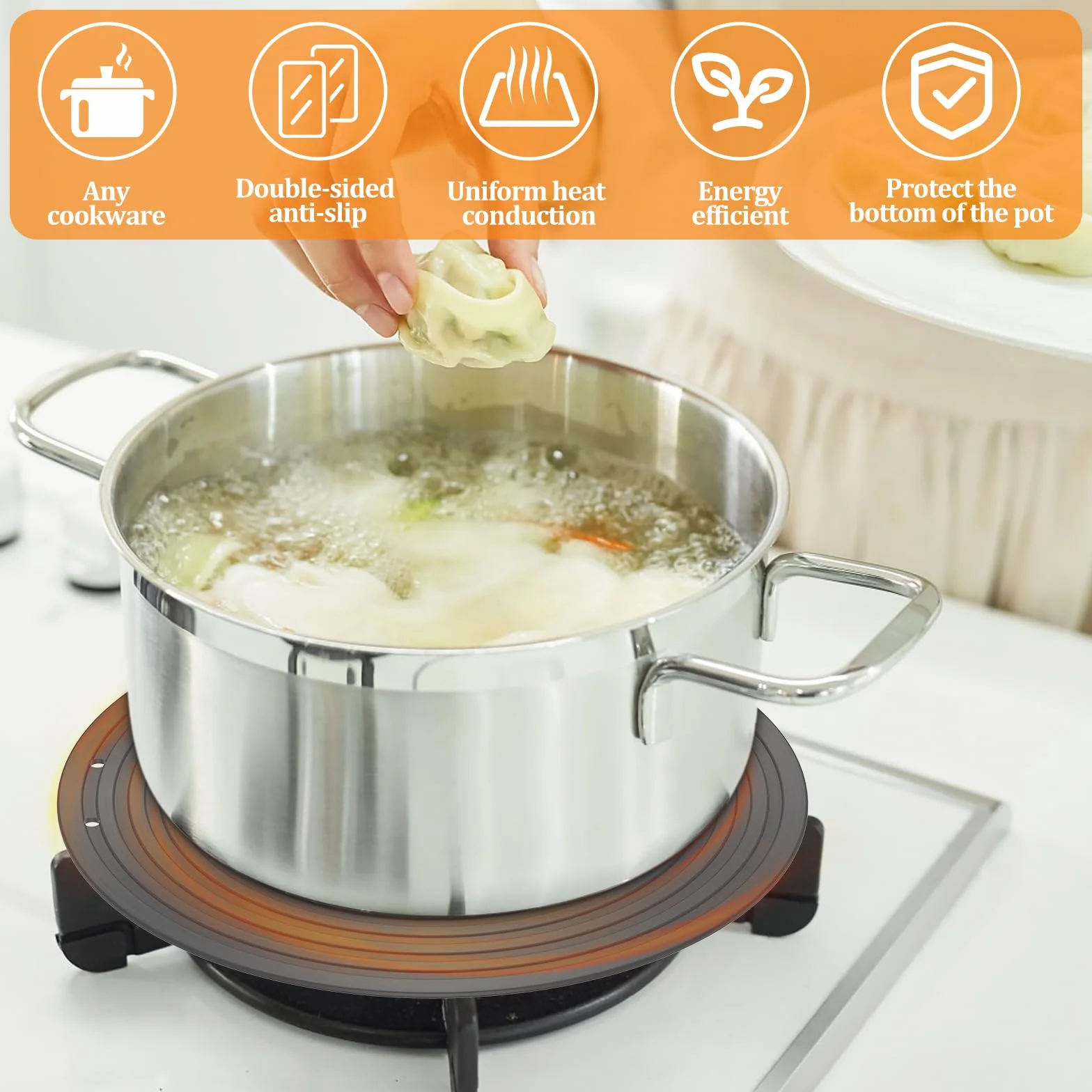 Dyfuzor ciepła do kuchenki gazowej 24/28 cm ze stopu aluminium