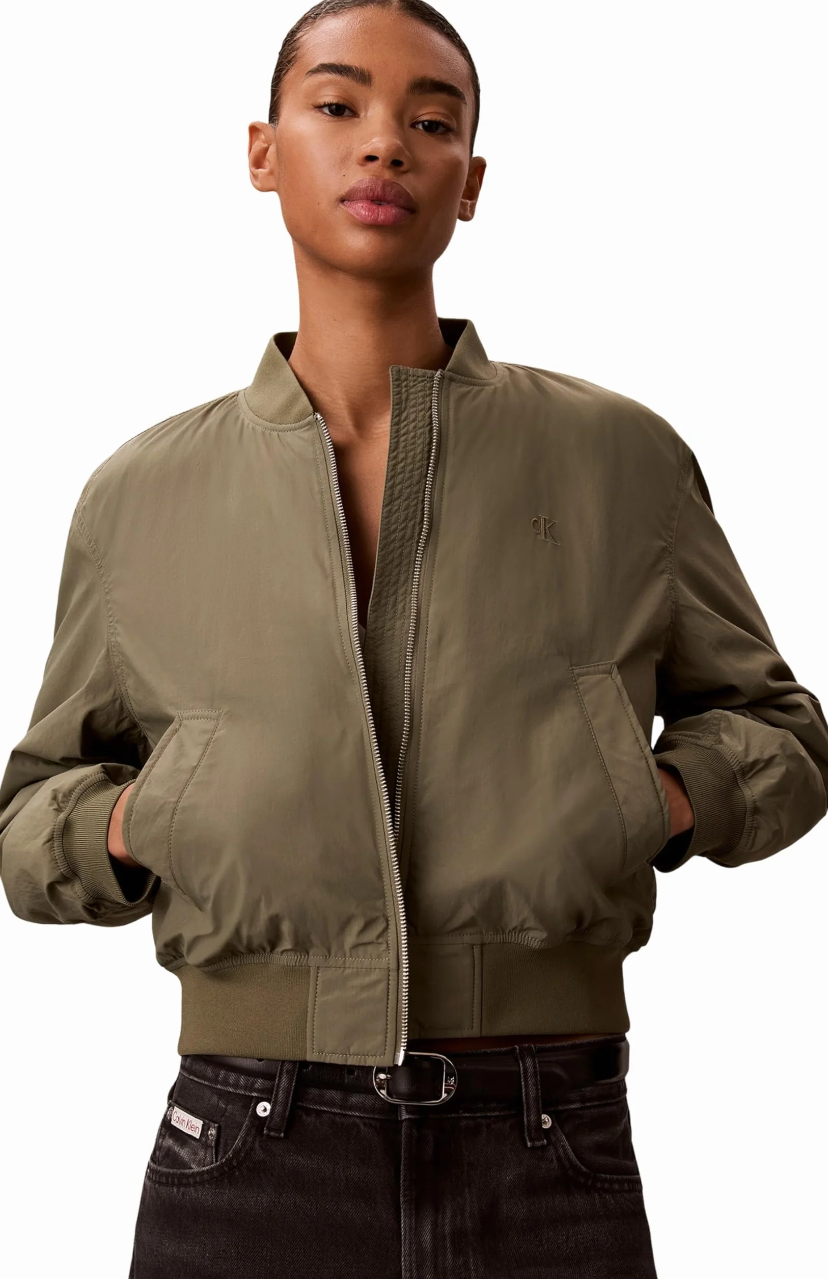 Calvin Klein Kurtki Kobiety Essential Nylon Bomber Jacket Lv047f505g
