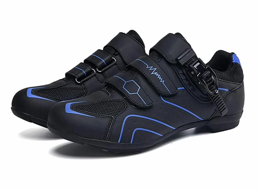 tangjiu Antypoślizgowe buty rowerowe, z włókna węglowego, sportowe, z odblaskowymi paskami, oddychające buty na rower miejski i górski