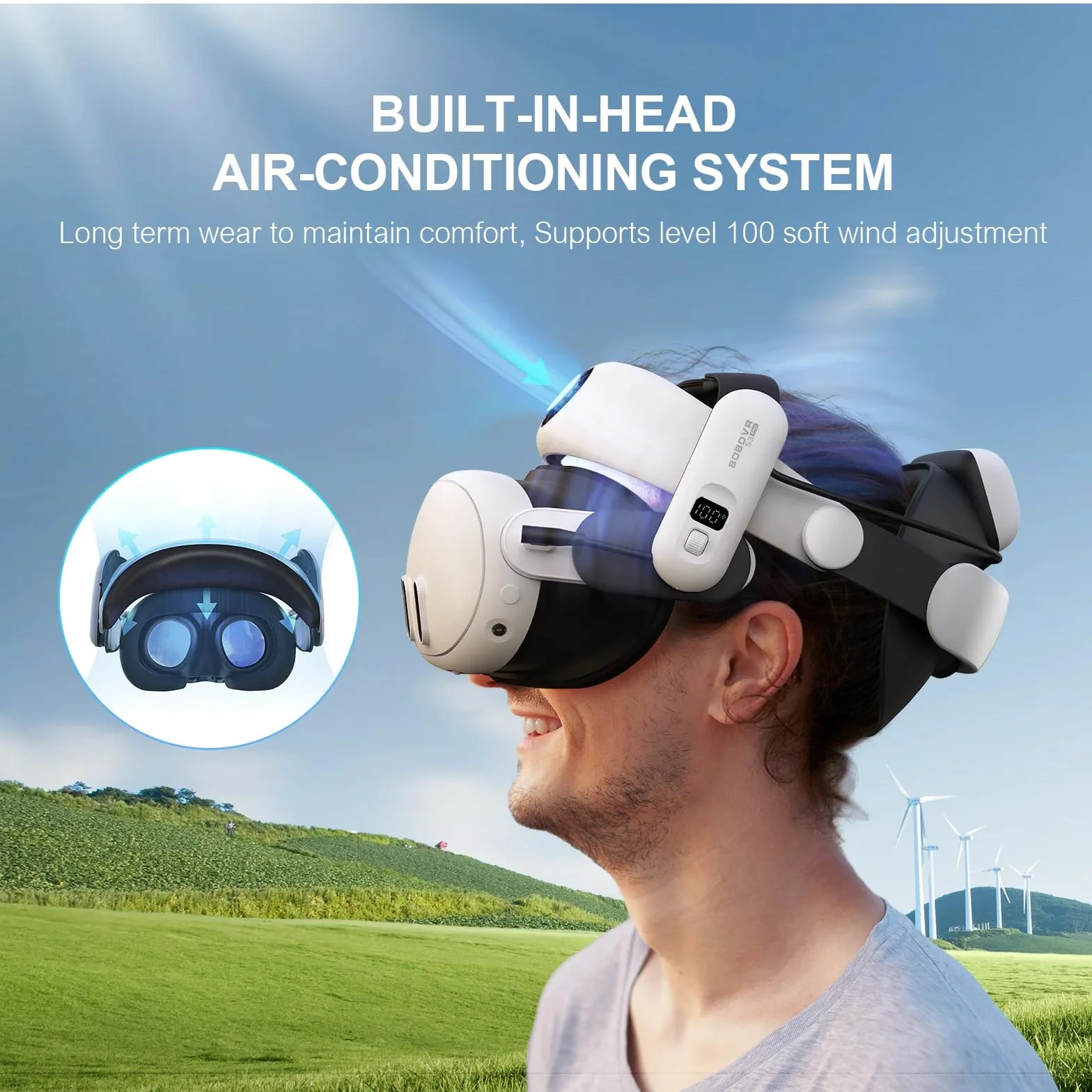 BOBOVR S3 PRO Battery Relief Strap for Meta Quest 3