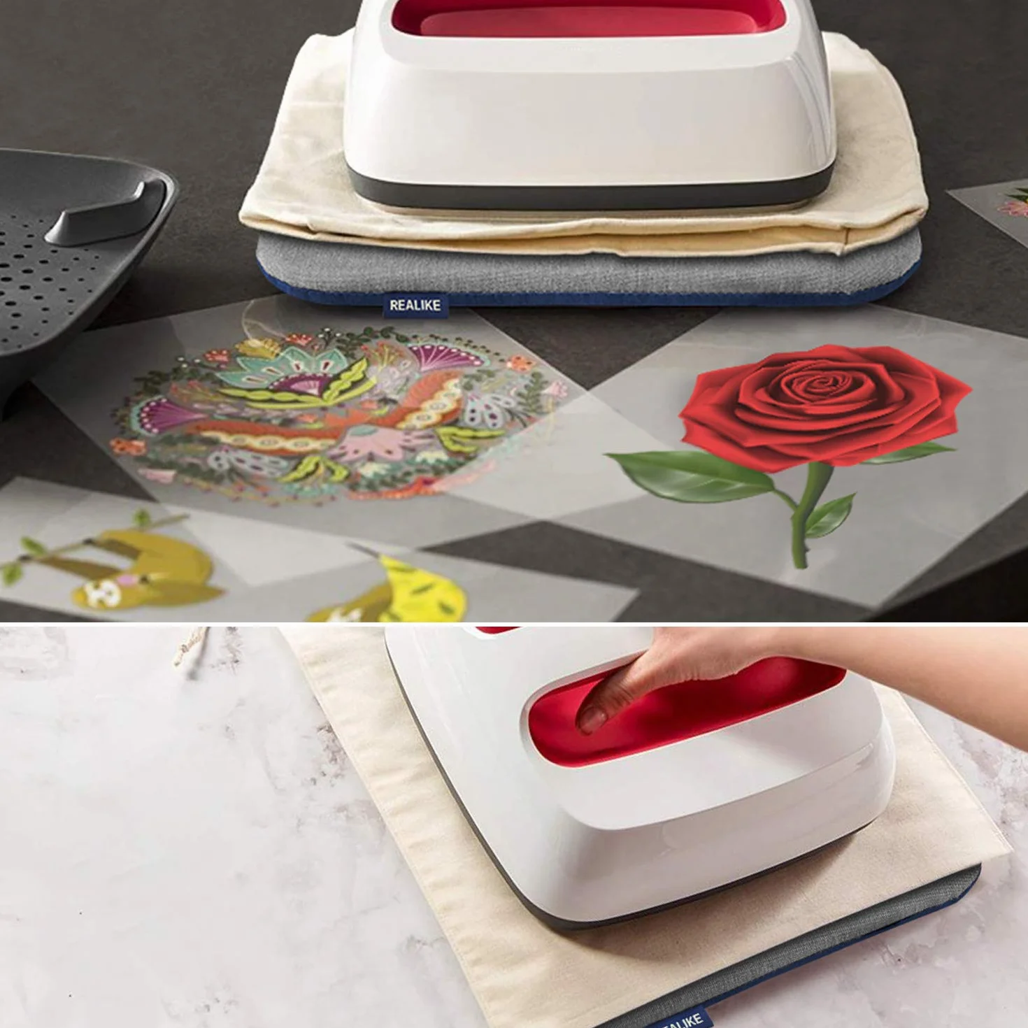 REALIKE Mata do Cricut Easy Press - Odporna na Wysoką Temperaturę Mata Ochronna do Żelaza HTV na Projekt 20,5 cm X 25,4 cm (8"X10")