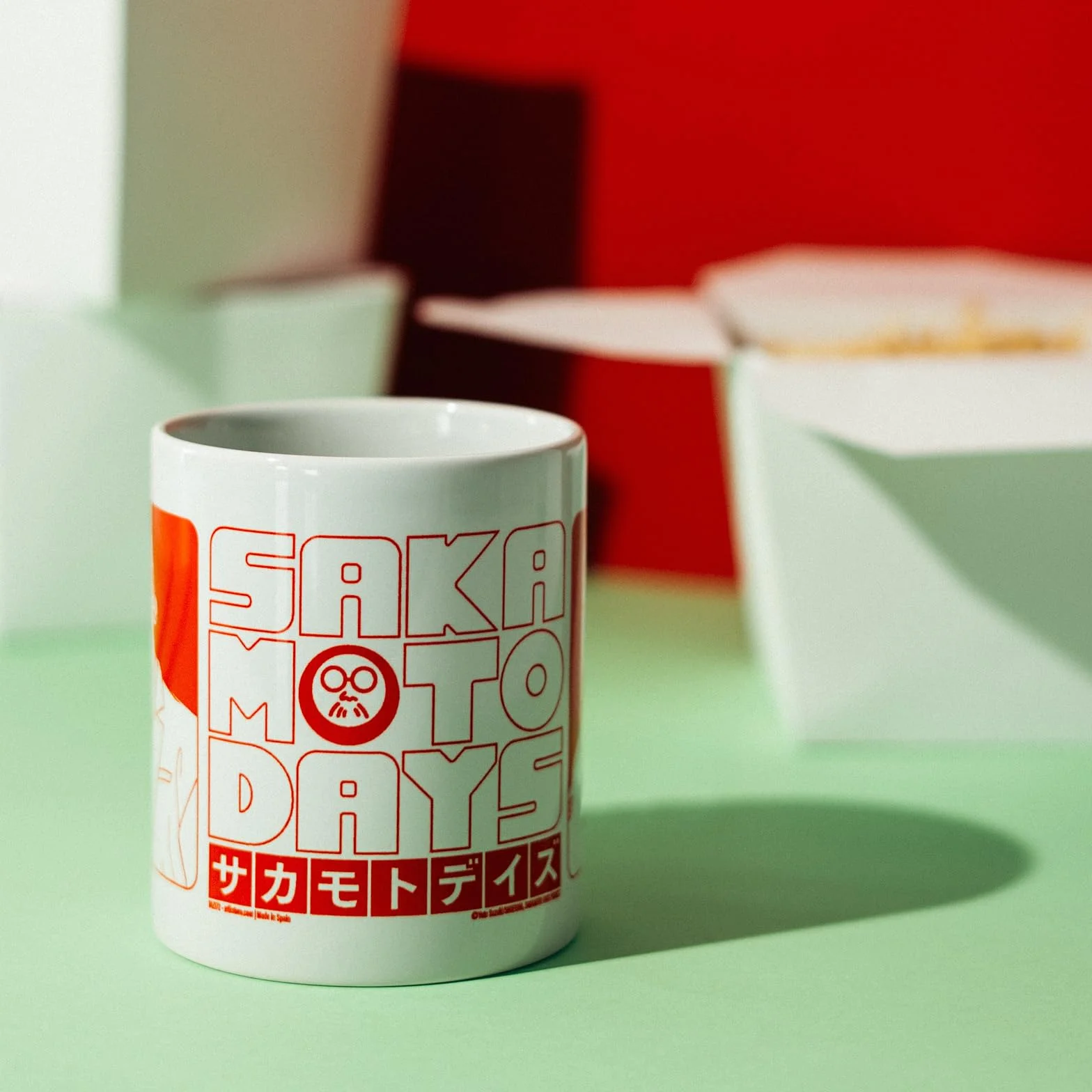 Grupo Erik Ceramic Mug Sakamoto Days Manga | 11.8 oz - 350 ml Coffee Mug Tea, Cool Mugs and Cups | Anime Gifts Under 10 Pounds, Gifts For Friends