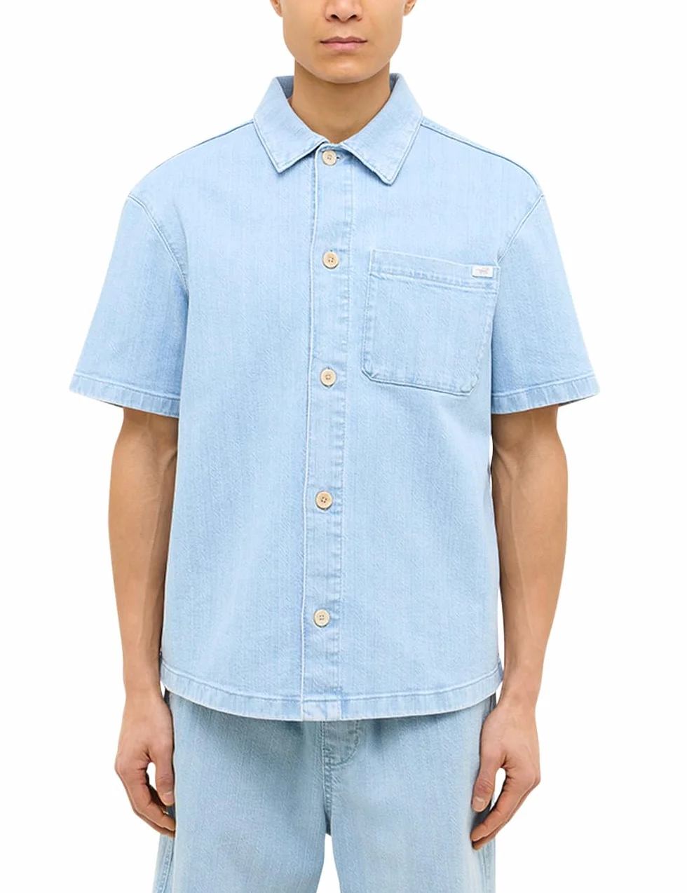 MUSTANG Koszula Mężczyźni Style Phoenix Denim