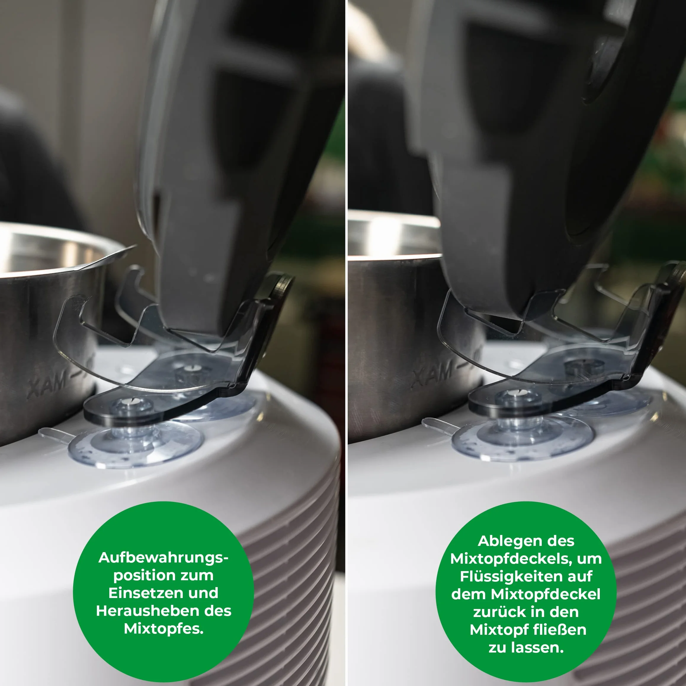 WunderButler® Uchwyt Pokrywki do Monsieur Cuisine Smart - Uchwyt do Miksowania MC Smart Made in Germany